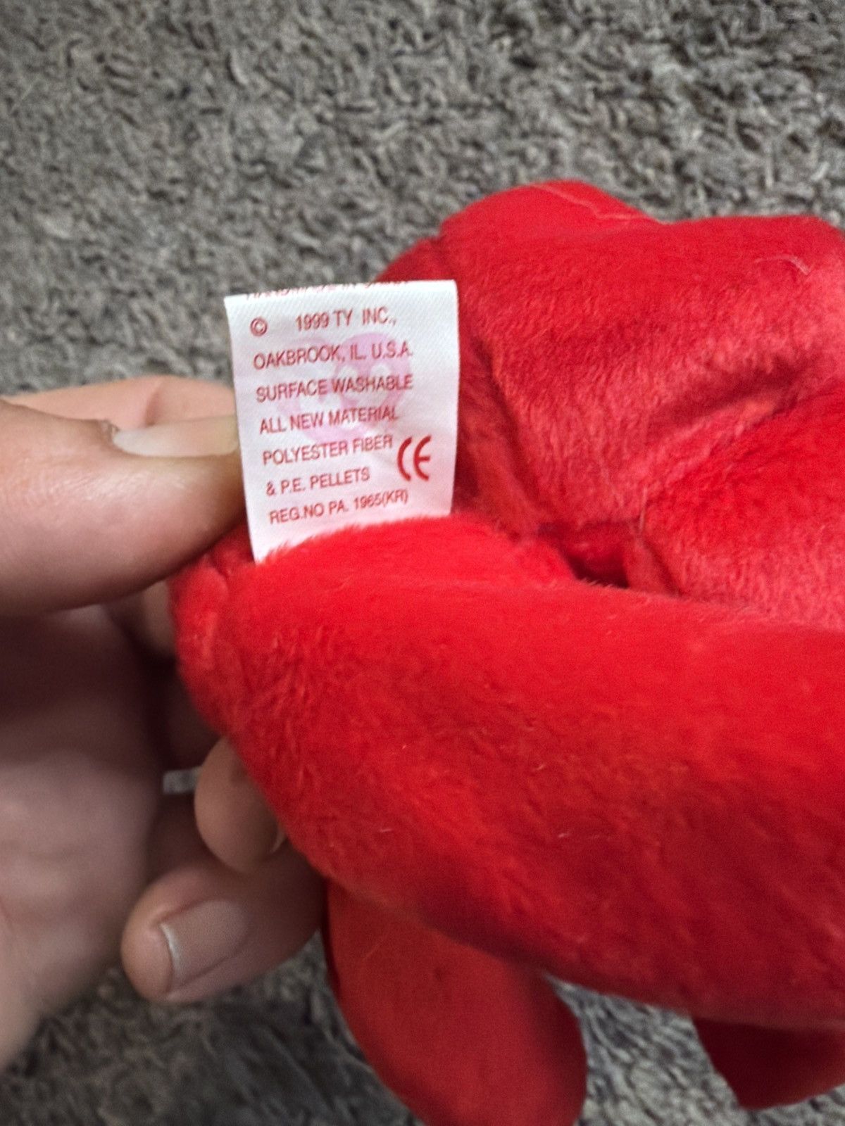 Vintage 1999 Ty Osito Beanie Baby Size ONE SIZE - 7 Thumbnail