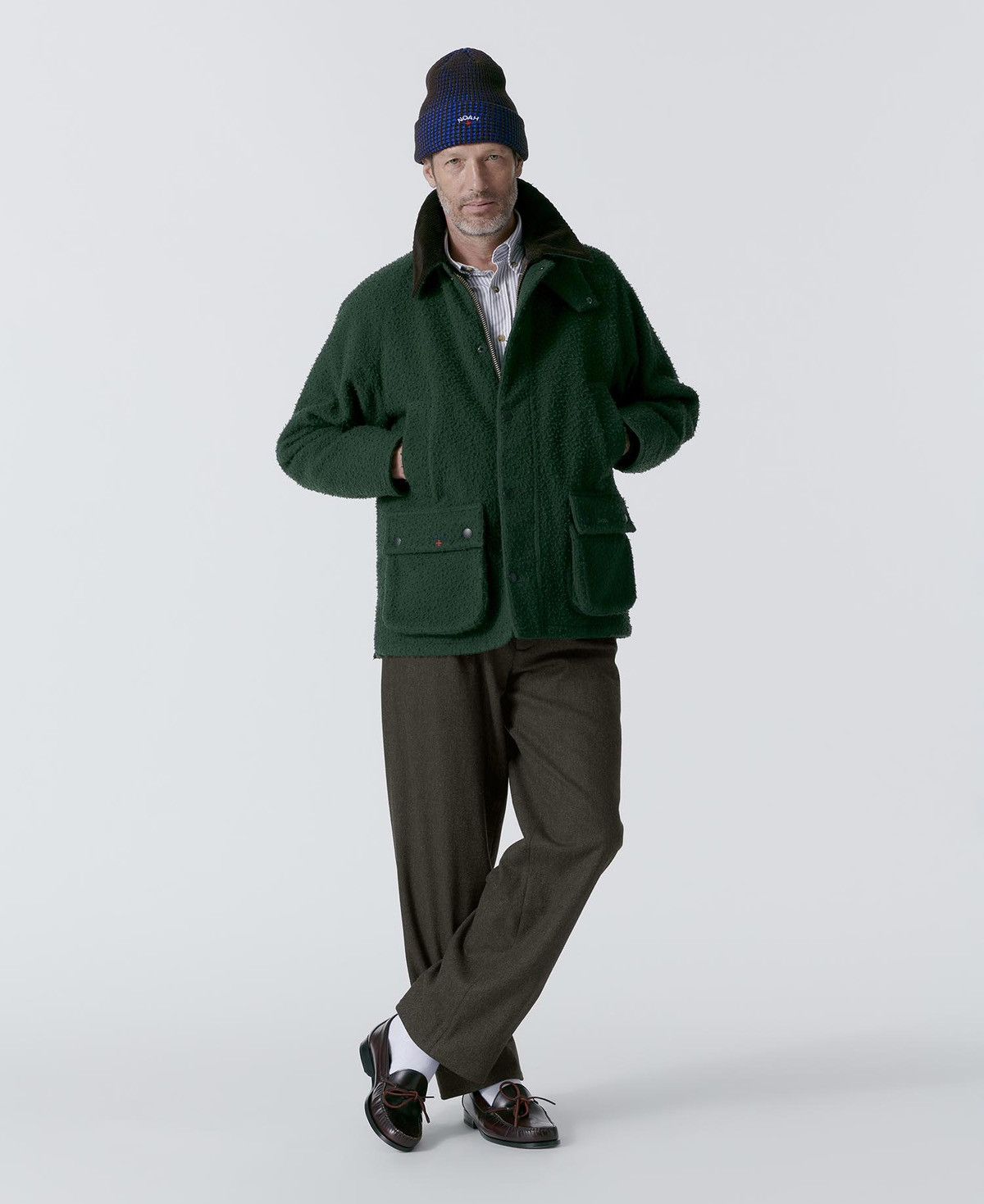 Barbour × Noah Noah X Barbour Wool Teddy Bedale Jacket Size US L / EU 52-54 / 3 - 12 Thumbnail