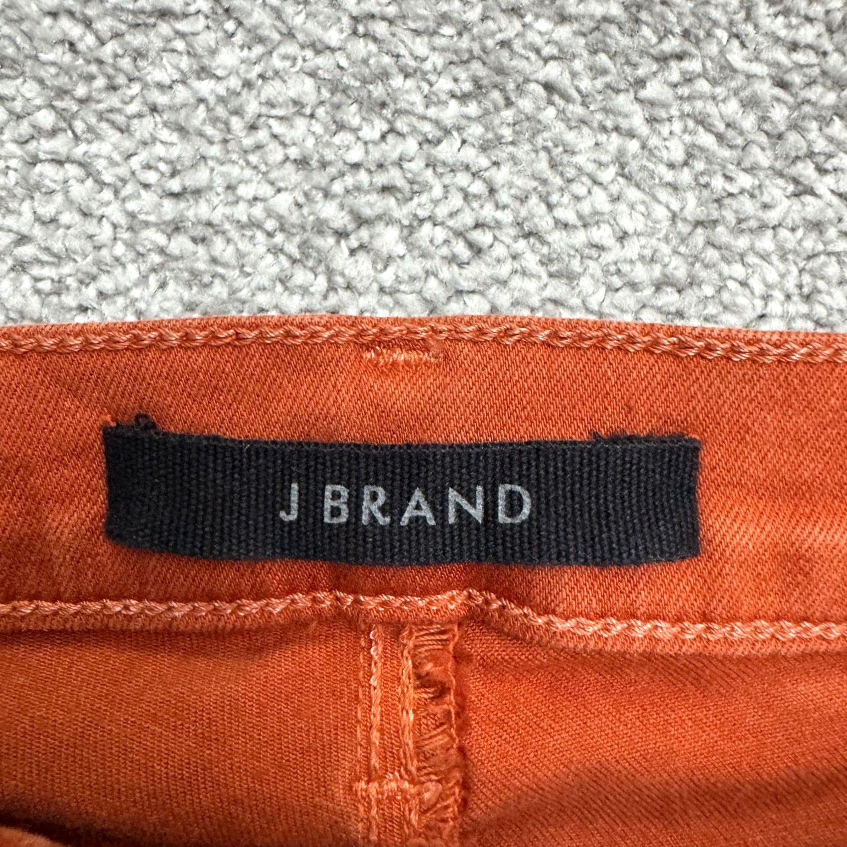 J Brand J Brand Lillie High Rise Flared Denim Jeans Womens 27 Rust Orange Button Fly Size 27" / US 4 / IT 40 - 6 Thumbnail