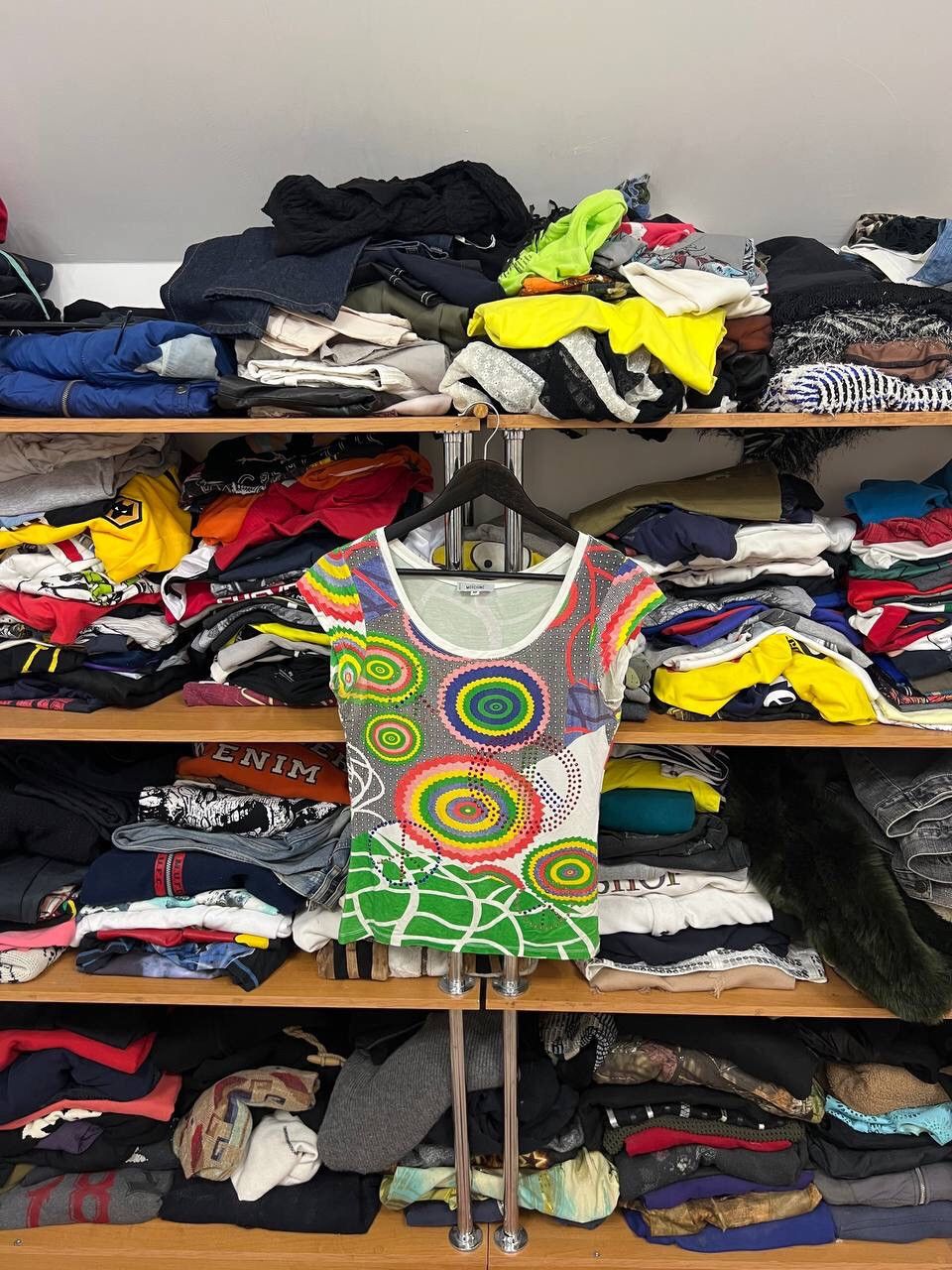 Moschino Vintage Moschino Multicolour Archive Crazy Pattern Tank Top Size M / US 6-8 / IT 42-44 - 1 Thumbnail