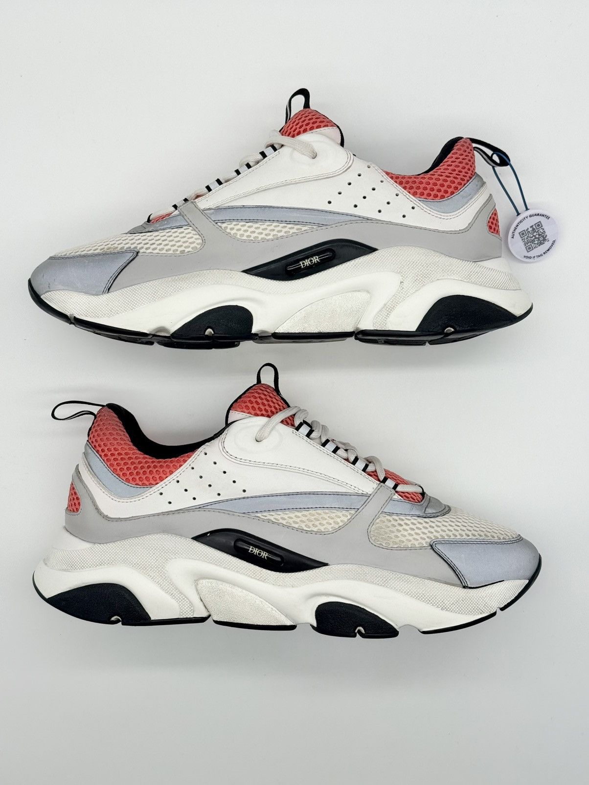 Dior Size 10 - Dior B22 White Pink Size US 10 / EU 43 - 2 Thumbnail