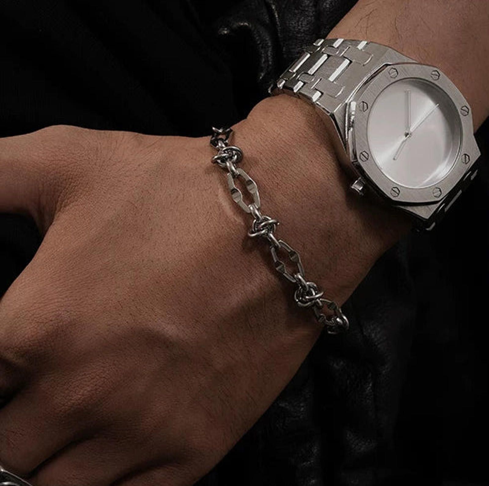 Jewelry Thorn-Knot Metal Chain Bracelet | Adjustable Unisex Size ONE SIZE - 3 Thumbnail