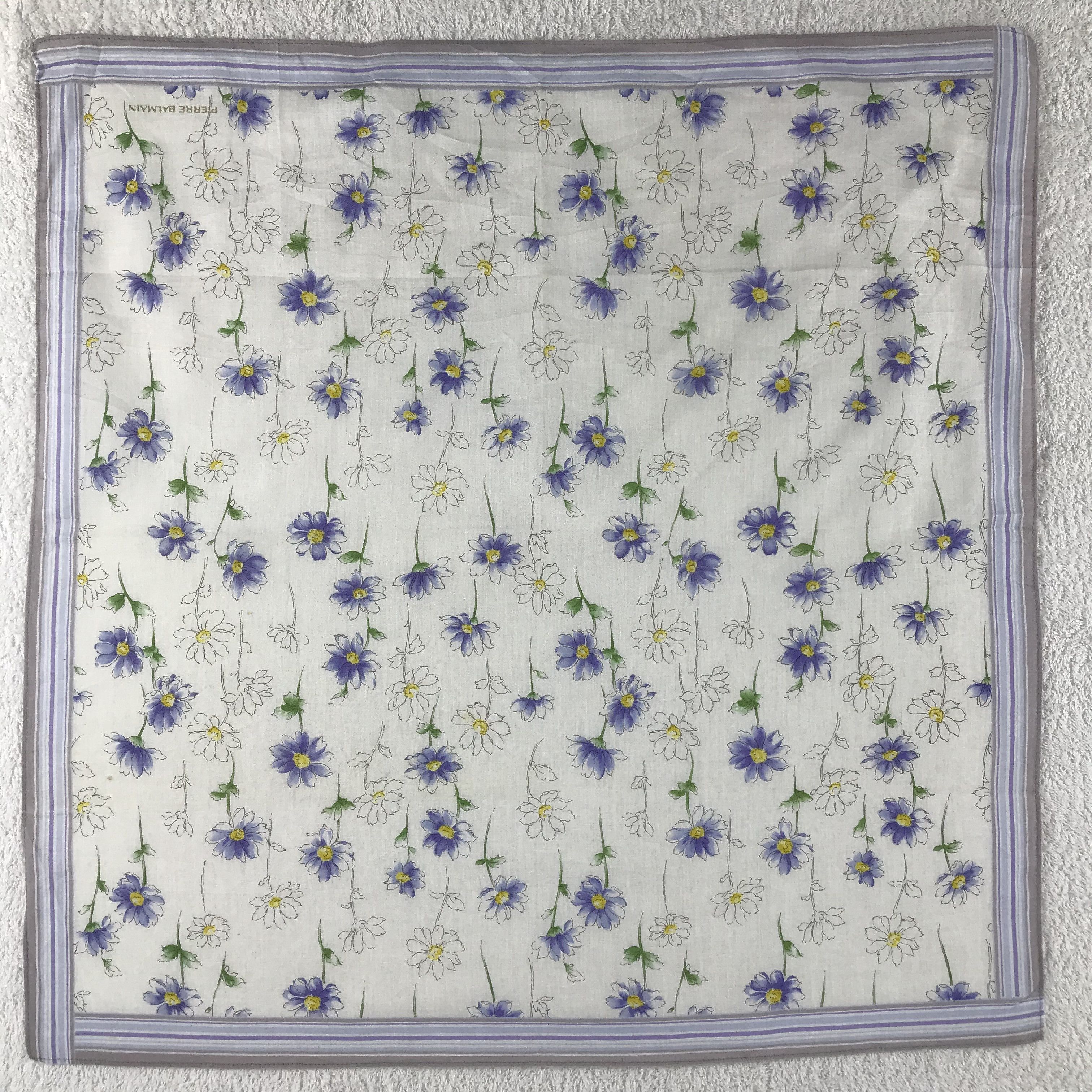 Pierre Balmain × Vintage Pierre Balmain Bandana / Handkerchief / Neckerchief - S342 Size ONE SIZE - 1 Thumbnail
