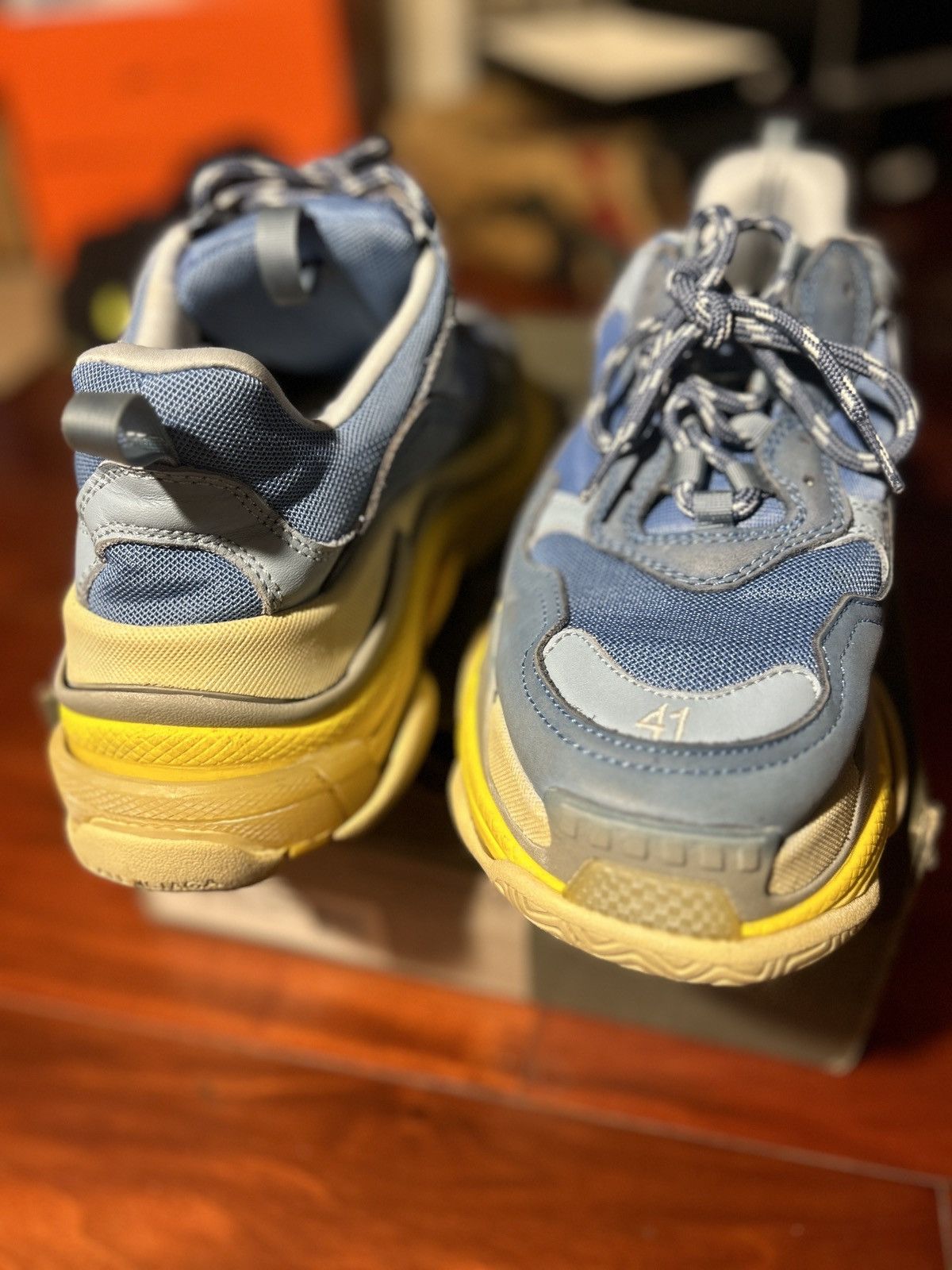 Balenciaga Balenciaga Triple S Yellow Blue Size 41 8 Grailed