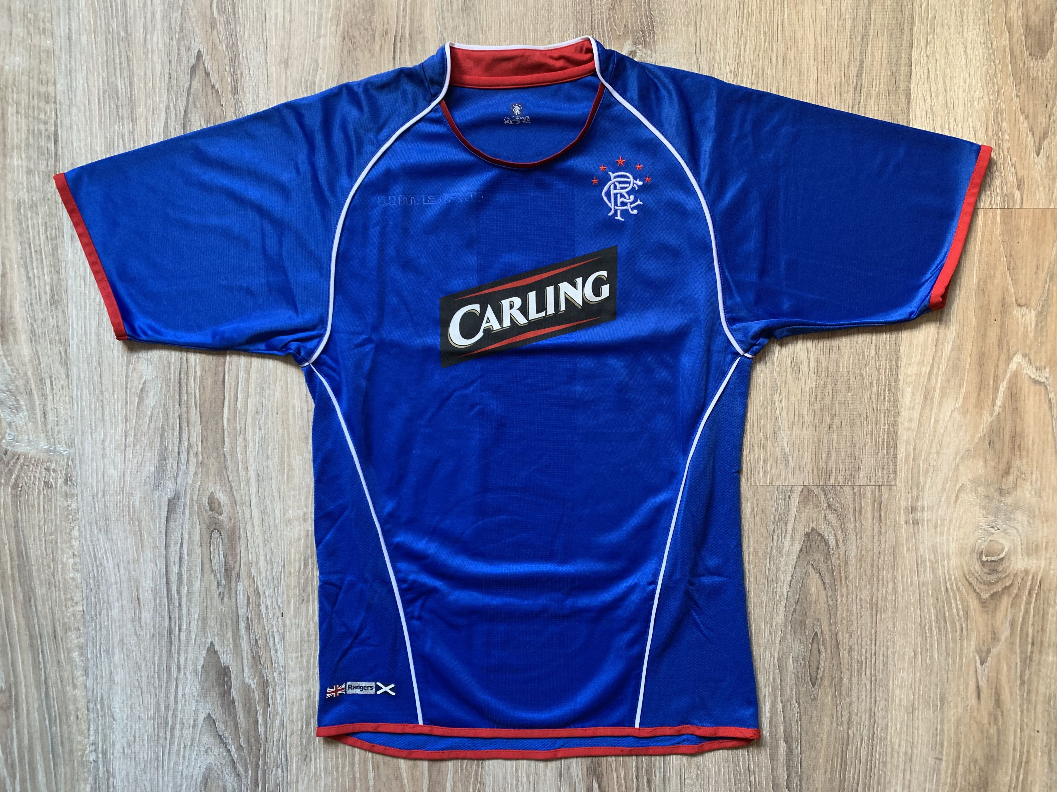 Umbro × Vintage Vintage Umbro Rangers Home Football Shirt Youth 2005-2006 Size US XXS / EU 40 - 1 Thumbnail