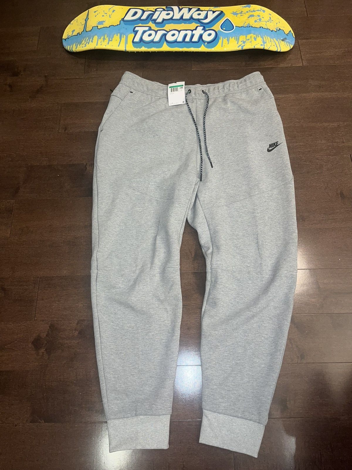 image of Grey Nike Tech Fleece Joggers, Men's (Size 38)