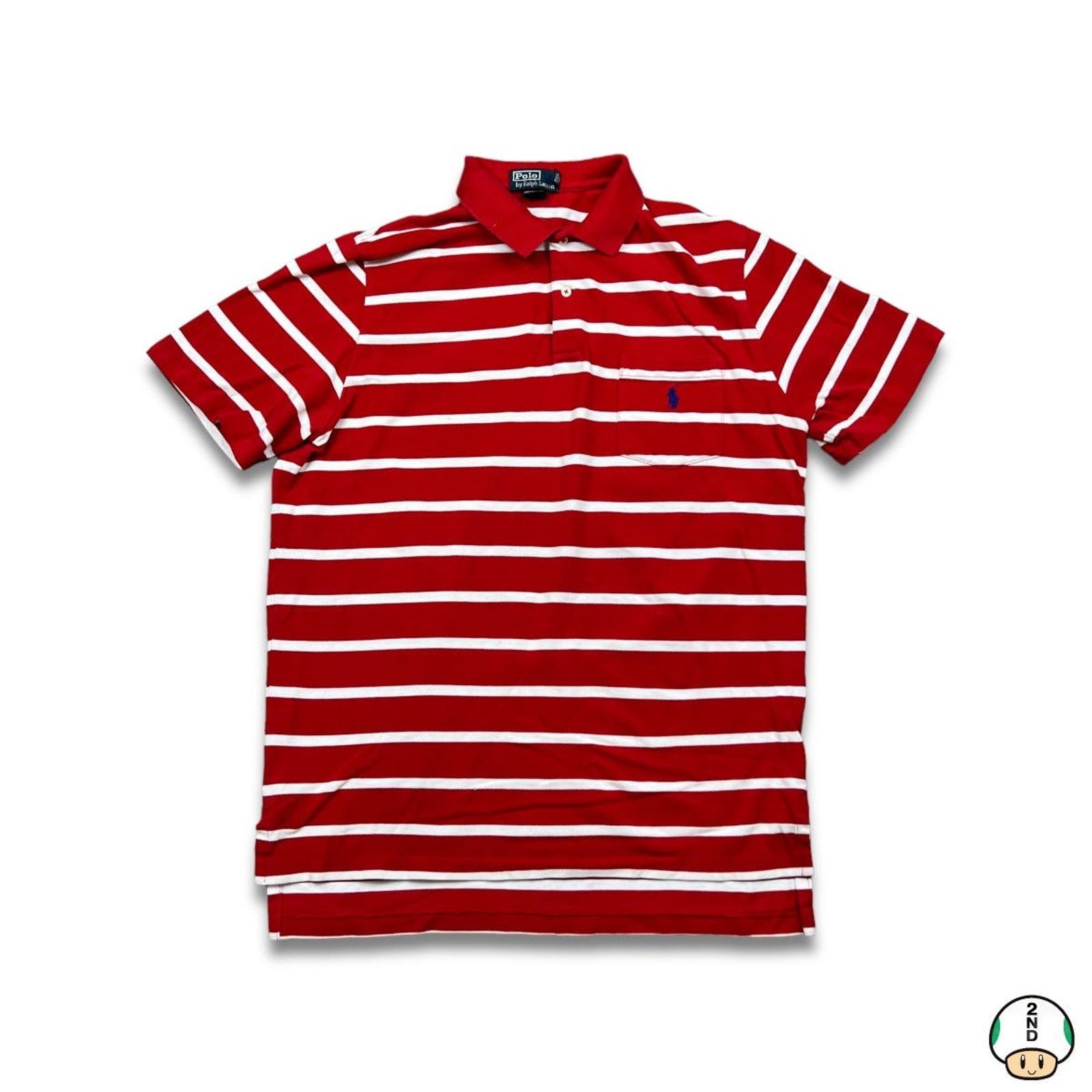 Polo Ralph Lauren × Vintage VTG 90s Polo Ralph Lauren Shirt Large Pony Striped Preppy Size US L / EU 52-54 / 3 - 1 Thumbnail
