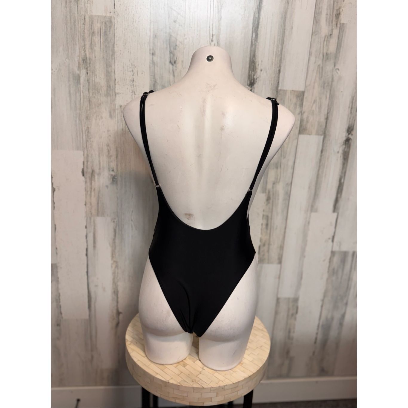 Other Classic Black Scoop Back Bodysuit | Stretchy Basic Tank One Size M / US 6-8 / IT 42-44 - 2 Thumbnail