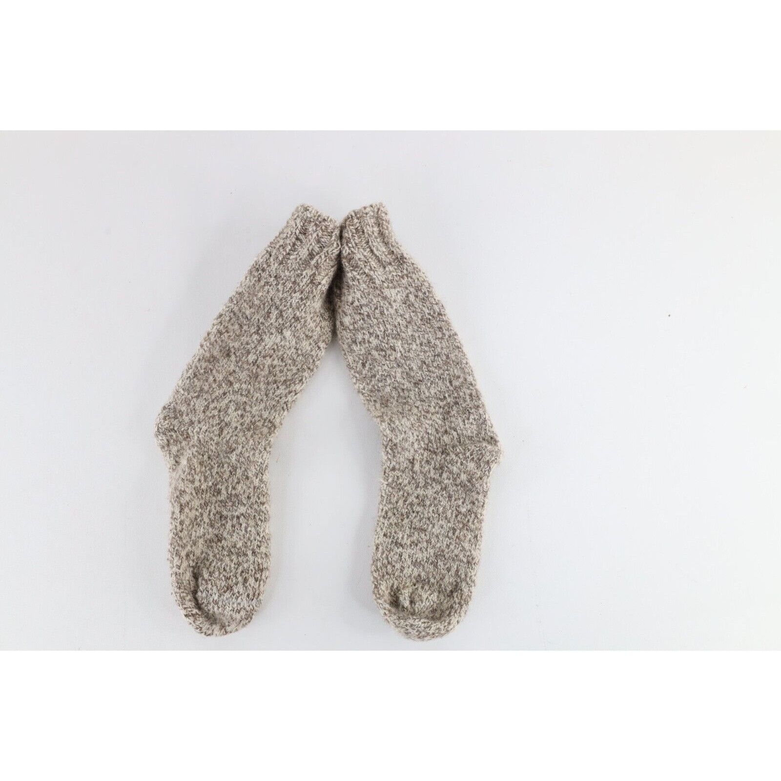 Vintage Vintage 70s Wool Knit Hiking Mountain Boot Socks Size ONE SIZE - 1 Thumbnail