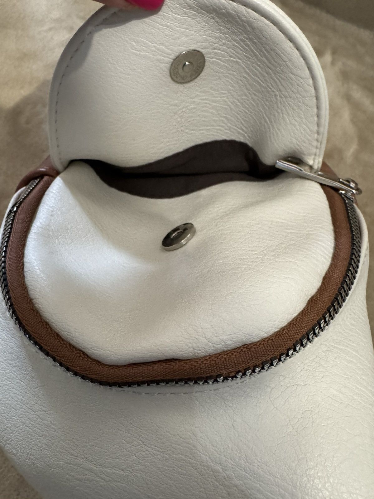Other CLUCI Women’s Crossbody Bag Color White With Brown Size ONE SIZE - 2 Thumbnail