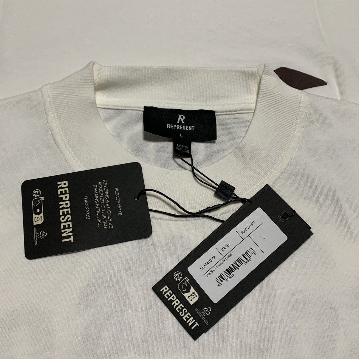 Represent Clo. Represent Large Spirits Of Summer Flat White Tee Size US L / EU 52-54 / 3 - 5 Thumbnail