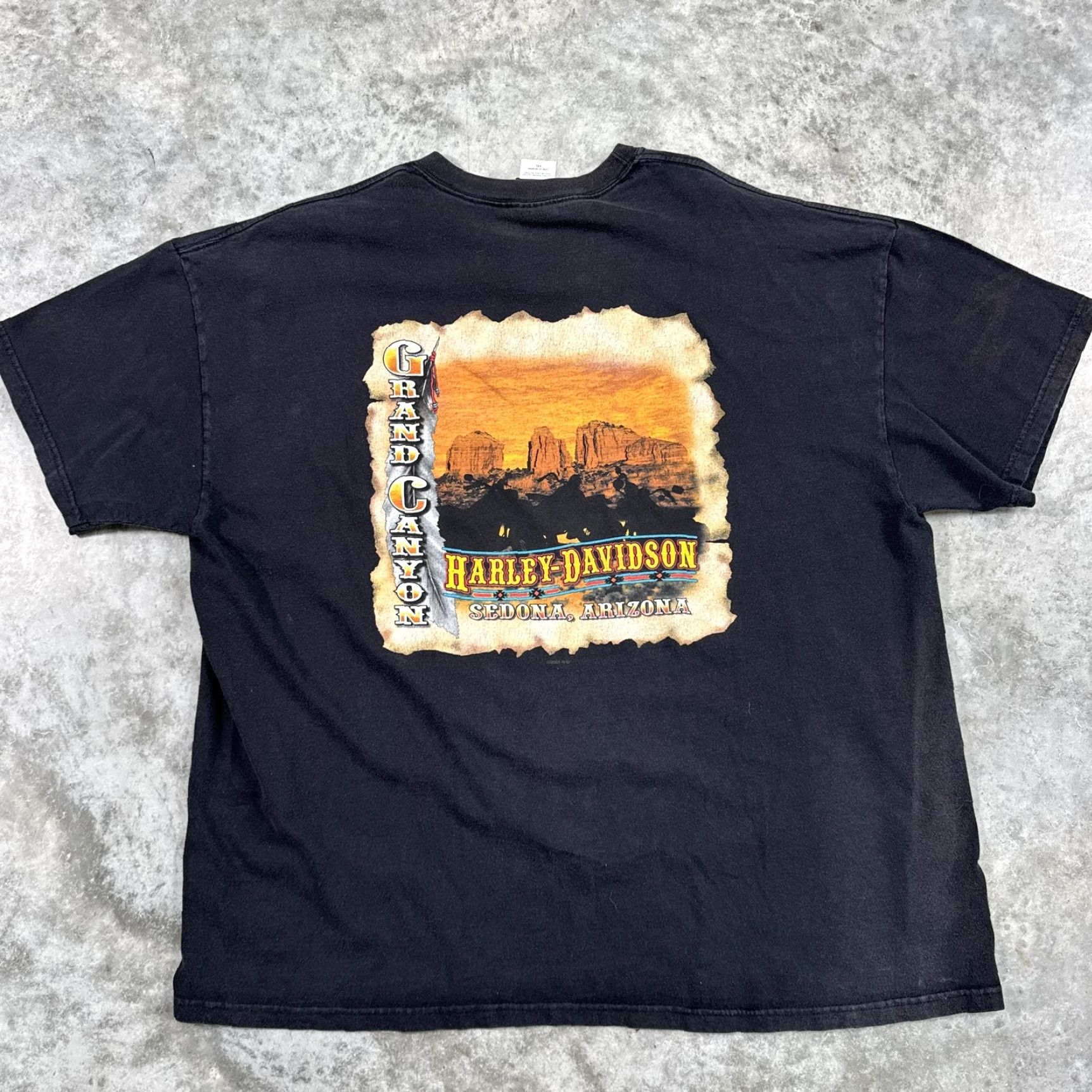 Harley Davidson Harley-Davidson Shirt Mens 3XL Black Grand Canyon Sedona Arizona Motorcycle 2006 Size US XXL / EU 58 / 5 - 4 Thumbnail