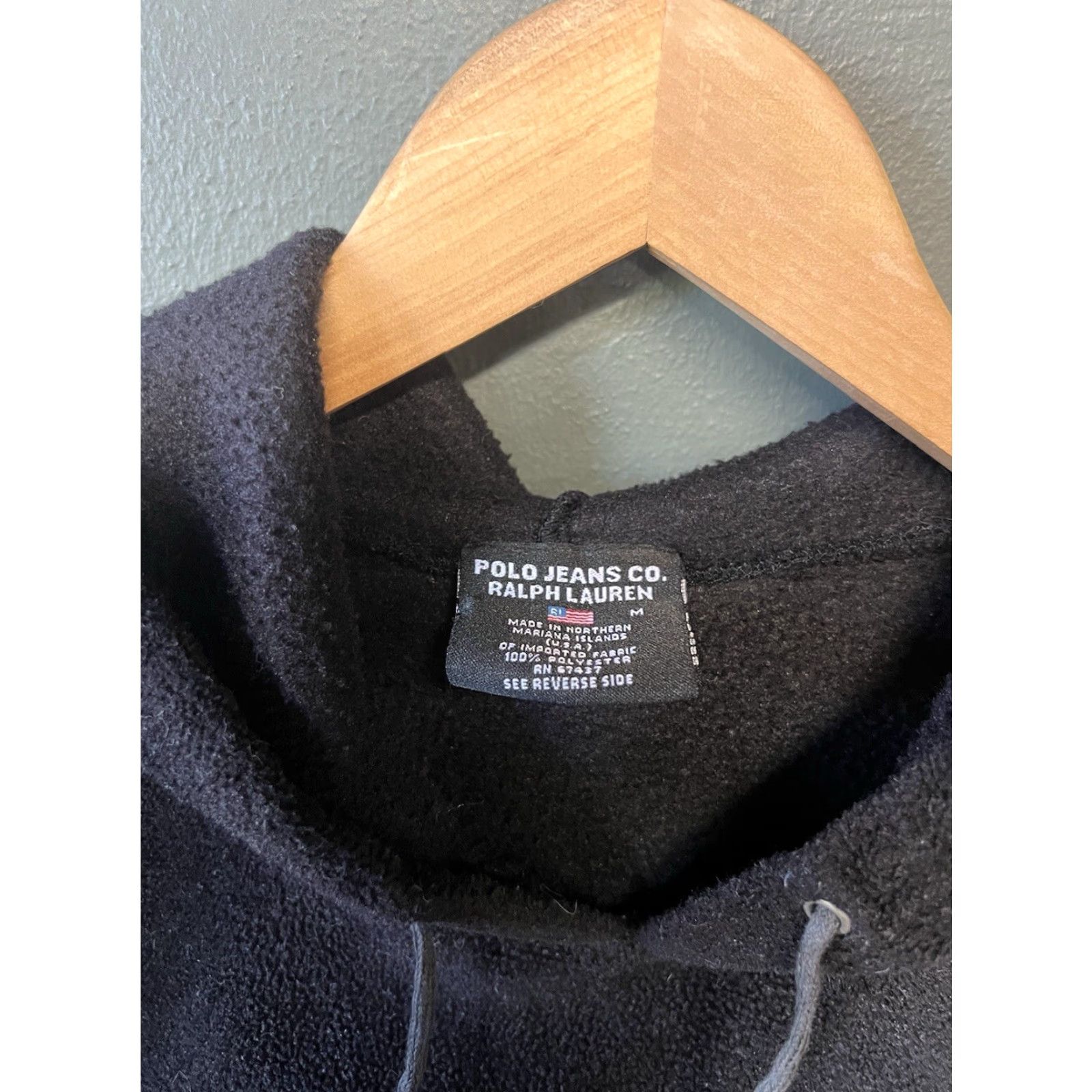 Polo Ralph Lauren VINTAGE Polo Ralph Lauren Mens Black Fleece Pullover Hooded Sweater Size M Size US M / EU 48-50 / 2 - 3 Thumbnail