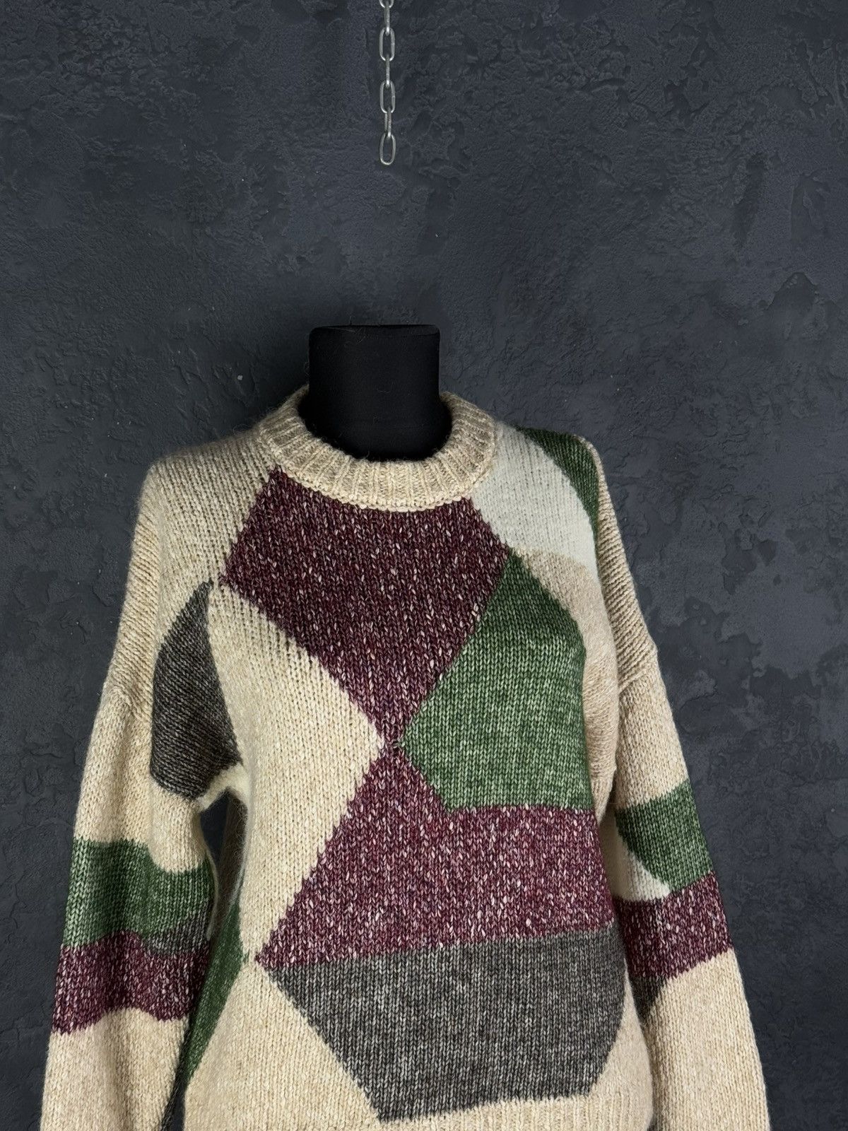 Sezane La Maille Sezane Colorblock Pattern Crew Neck Sweater Size S / US 4 / IT 40 - 2 Thumbnail