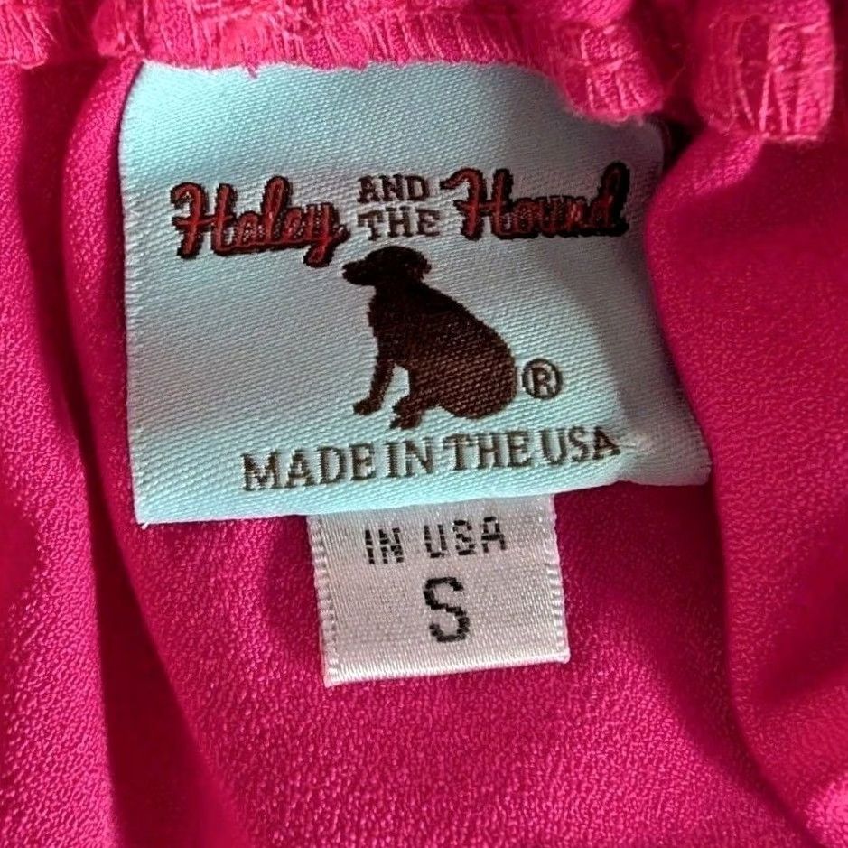 Bell Hot Pink Off the Shoulder Bell Sleeve Top Womens Sz S Romantic Feminine Flowy Shirt Ladies Small Pink Blouse Casual Party 90s Beach USA Style Size S / US 4 / IT 40 - 3 Thumbnail