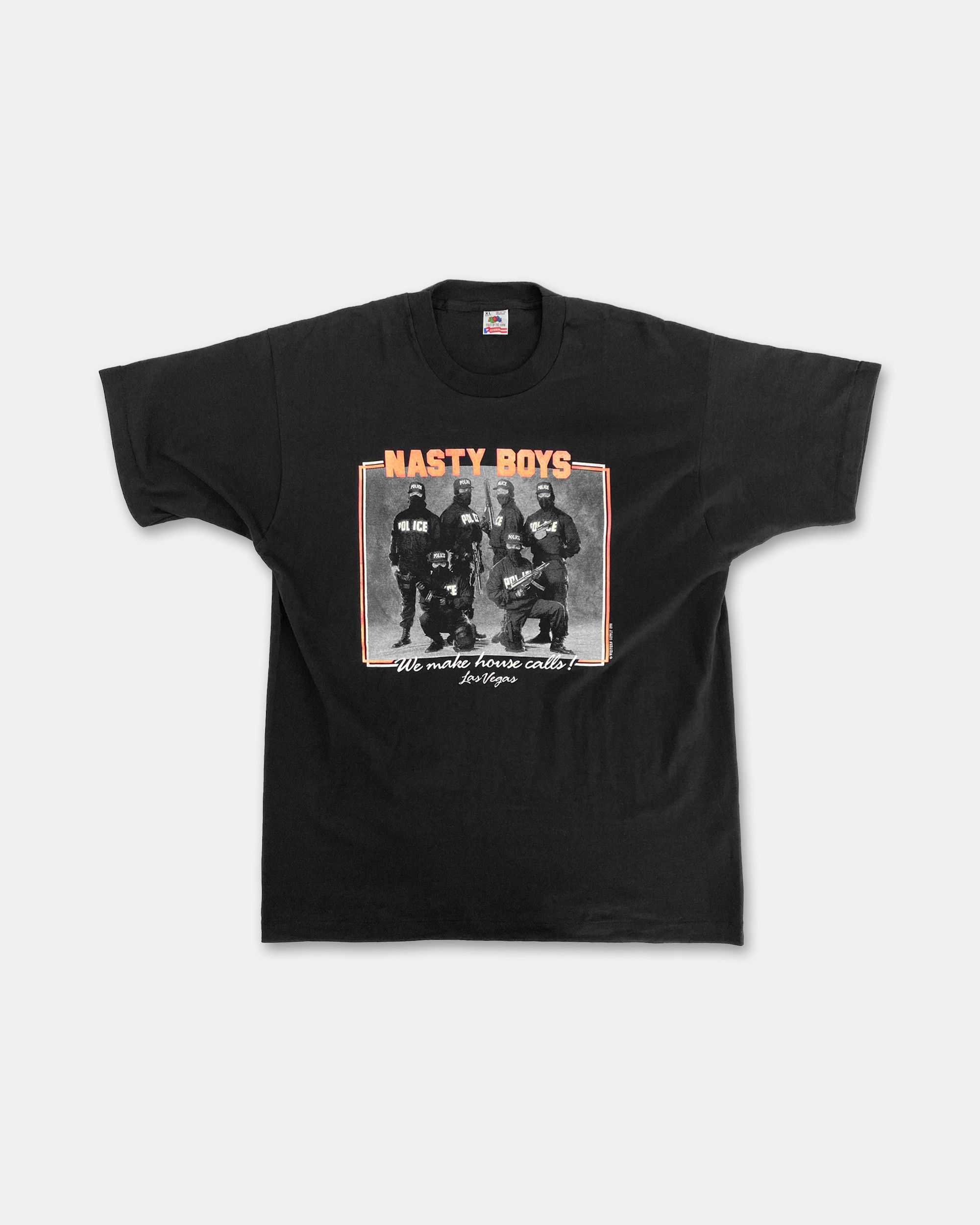 Vintage 1990 Nasty Boys Las Vegas Rap Single Stitch T-Shirt Size US XL / EU 56 / 4 - 1 Thumbnail