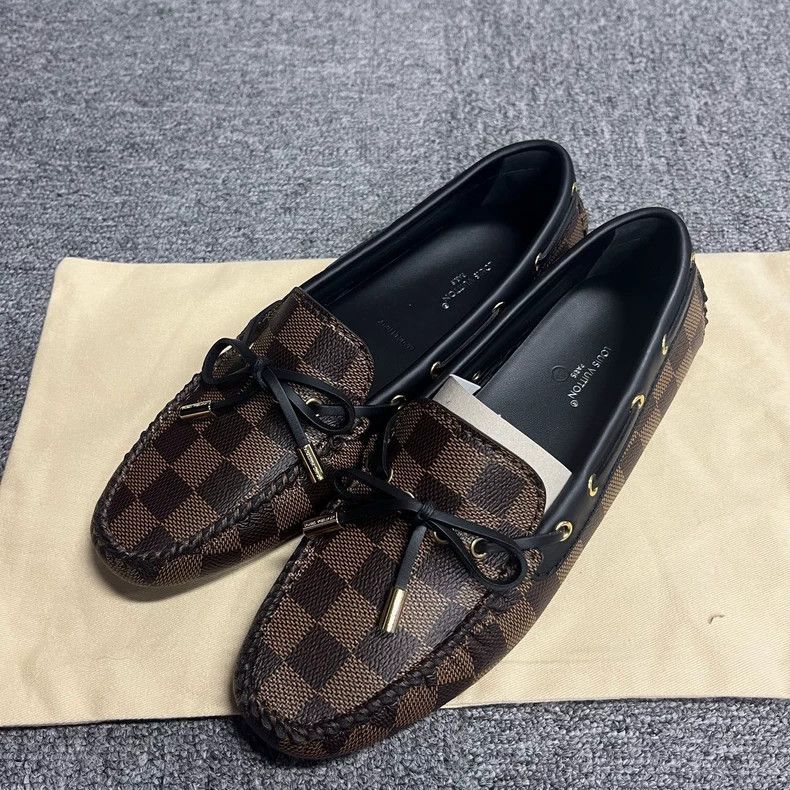 Louis Vuitton Louis Vuitton Brown checkerboard full of logo low-top casu Size US 5 / EU 37 - 2 Thumbnail