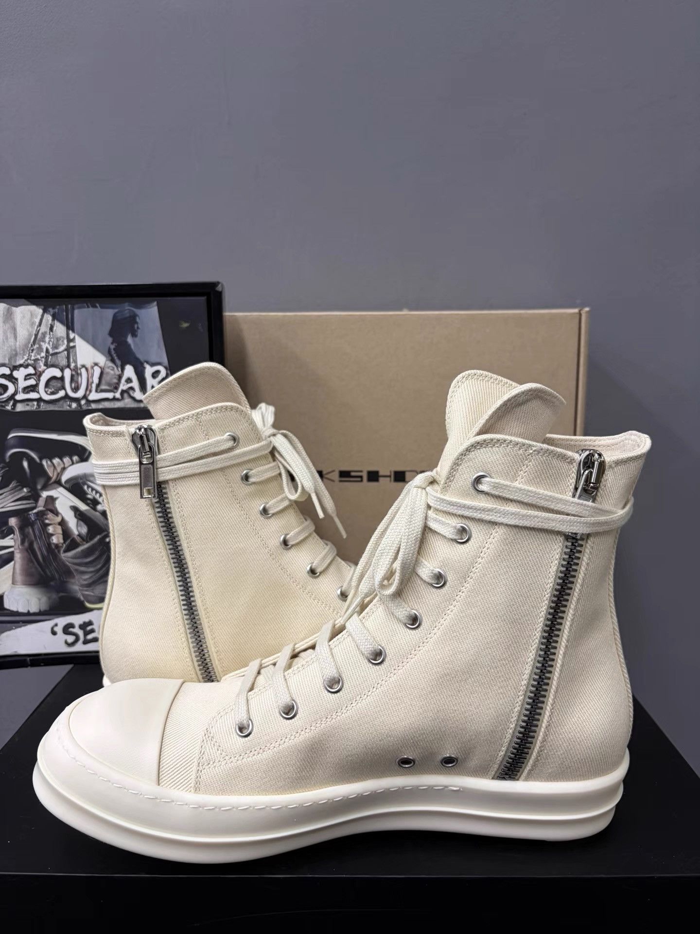 Rick Owens RickOwens DRKSHDW High-top Big Converse K34 Size US 7 / EU 40 - 5 Thumbnail