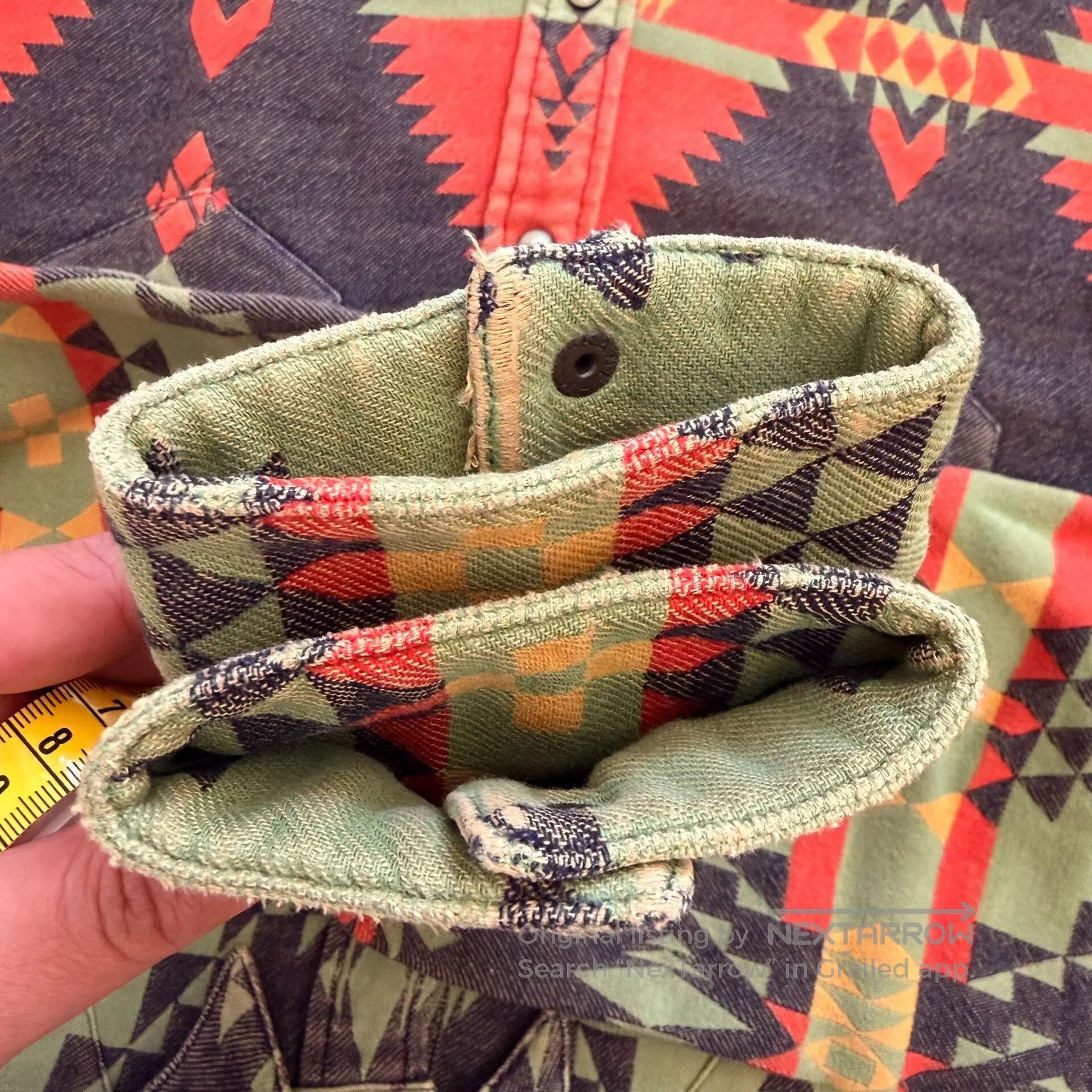 RLX Ralph Lauren Vintage Thick Southwestern Outdoor Shirt. Size US XL / EU 56 / 4 - 8 Thumbnail