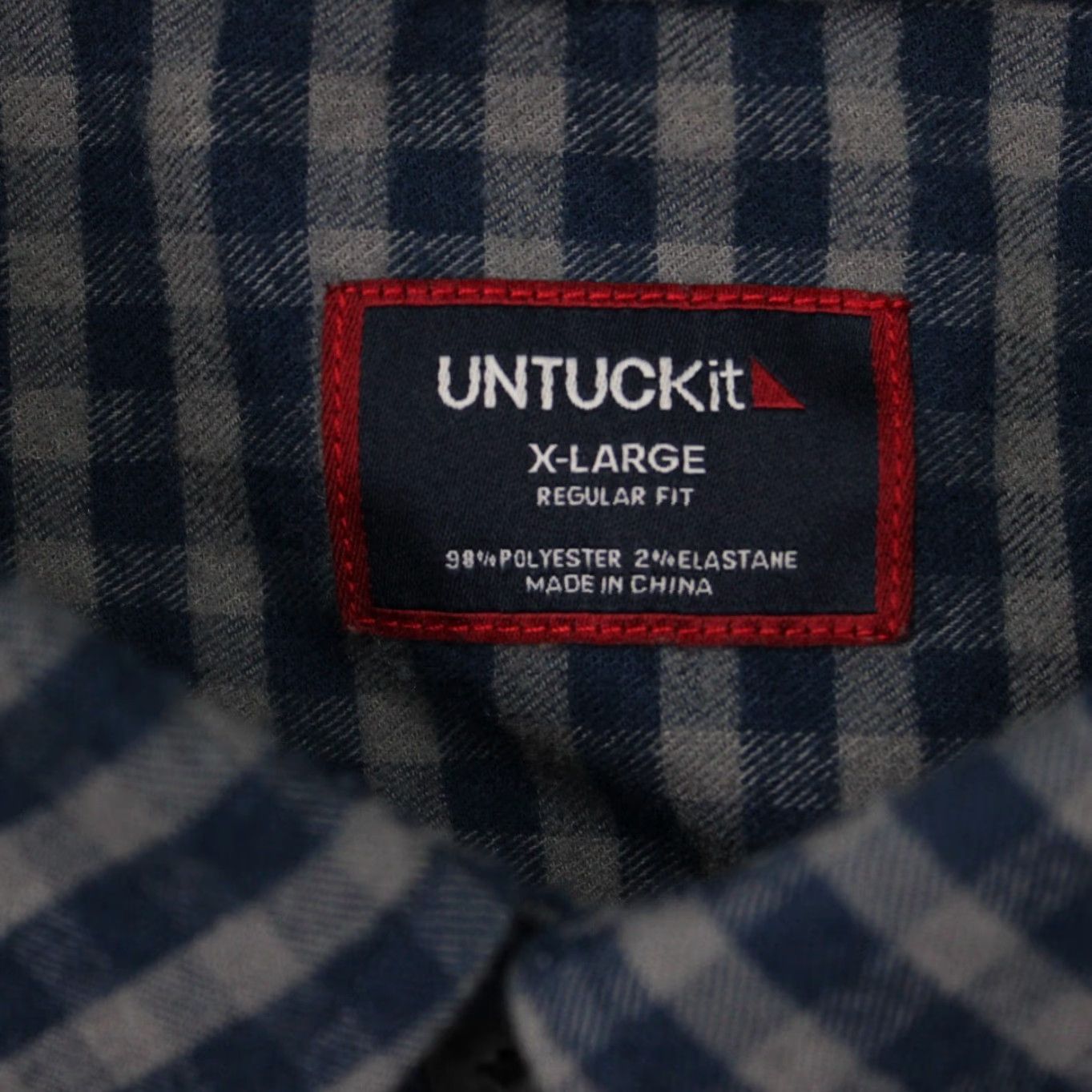 UNTUCKit UNTUCKit Bergstrom Shirt Mens XL Blue Regular Fit Cotton Long Sleeve Button Up Size US XL / EU 56 / 4 - 7 Thumbnail