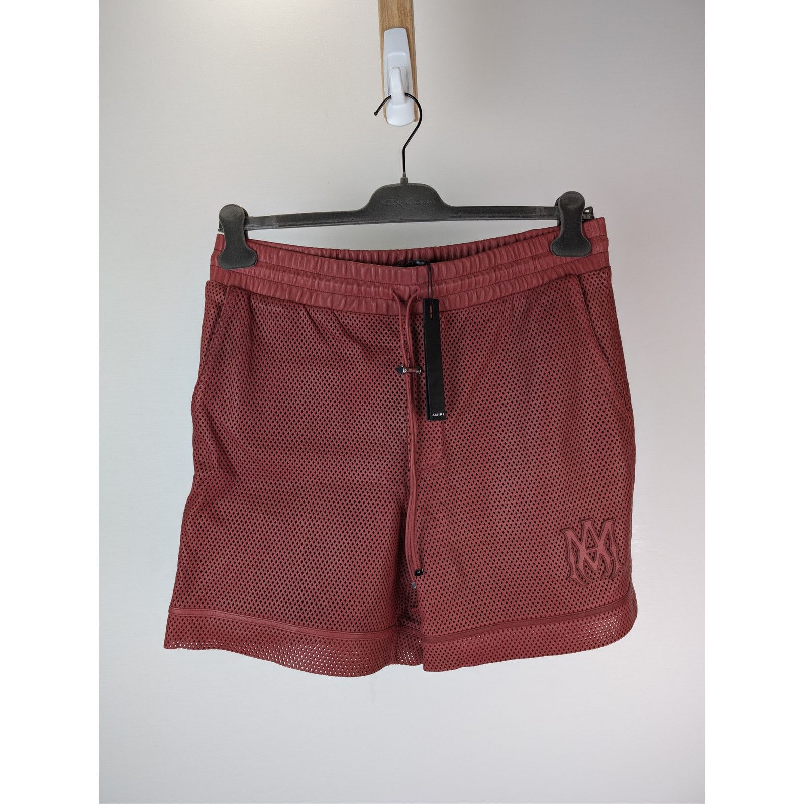 Amiri o1rshd1 MA Perforated Leather Shorts in Sun Dried Tomato Size US 32 / EU 48 - 2 Thumbnail