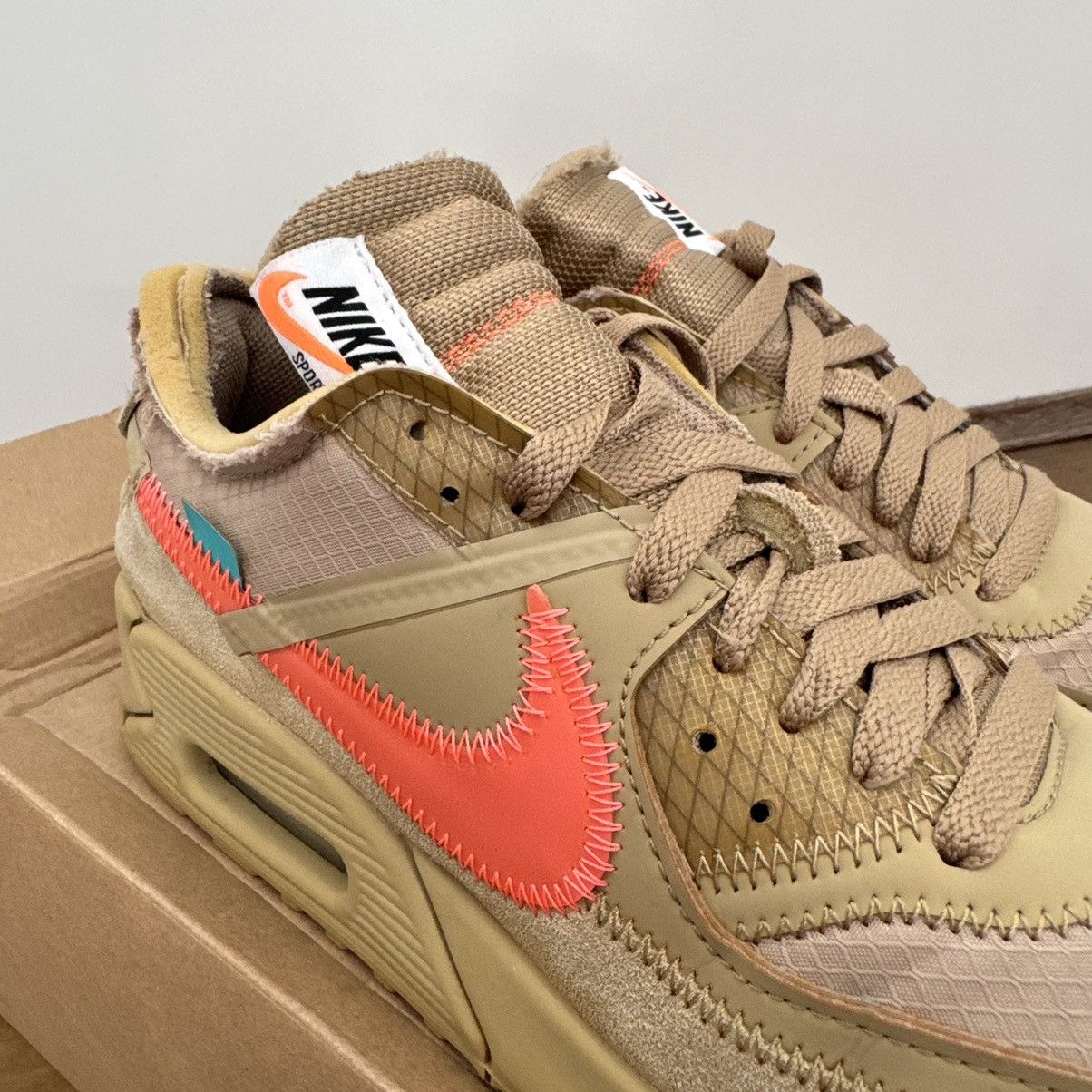 Nike × Off-White Nike Air Max 90 Off-White Desert Ore Size US 8 / EU 41 - 6 Thumbnail