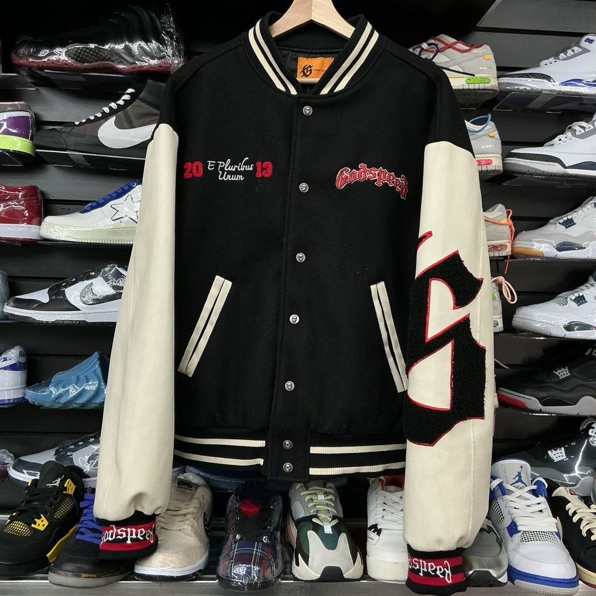 Godspeed Multicolor Varsity Jacket Size Large