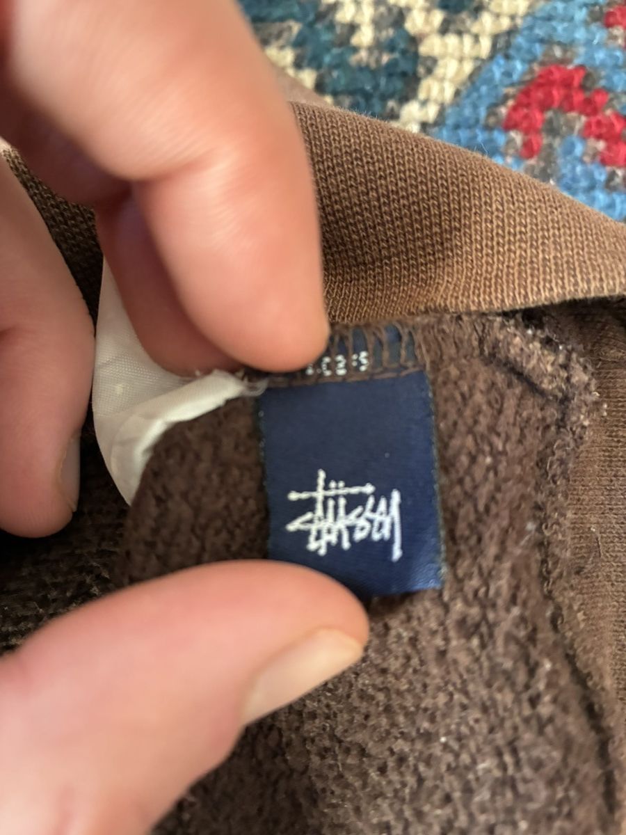 Stussy Late 90s / early 00s Brown Stussy $ hoodie Size US XL / EU 56 / 4 - 8 Thumbnail