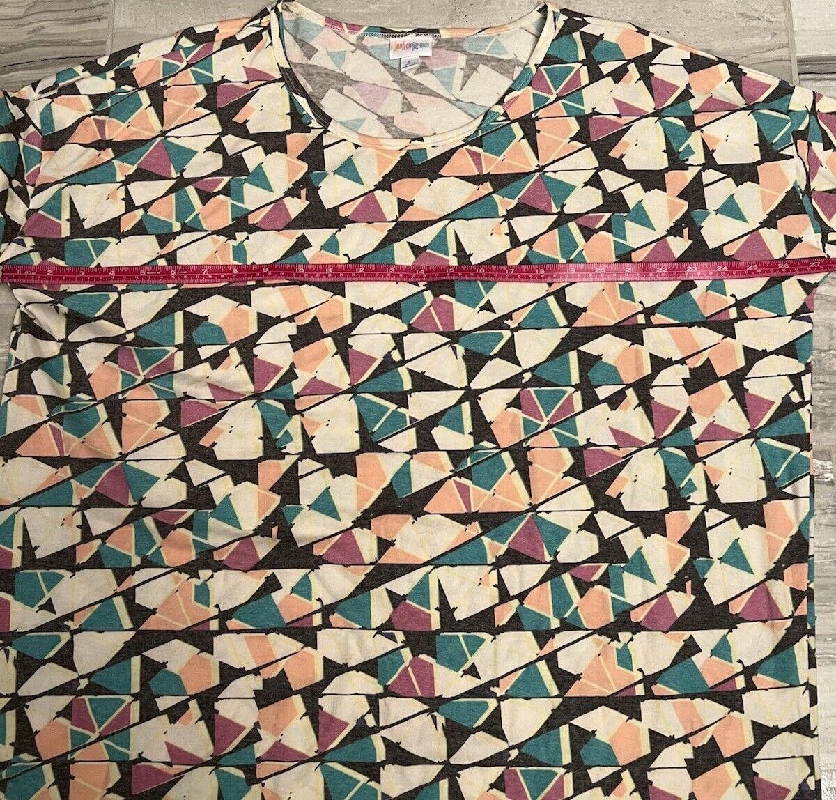 Designer NWT Lularoe Oversize Top Large MULTICOLOR Size L / US 10 / IT 46 - 5 Thumbnail
