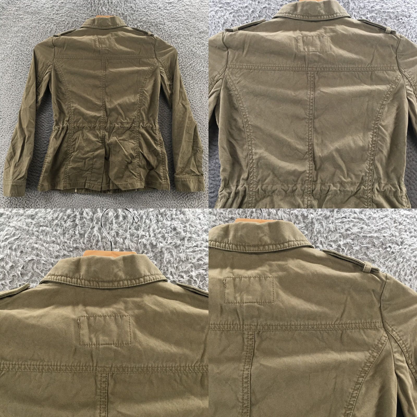 Banana Republic Banana Republic Utility Jacket Womens XS Green Snap Buttons Pocket Casual Collar Jacket Size XS / US 0-2 / IT 36-38 - 9 Thumbnail