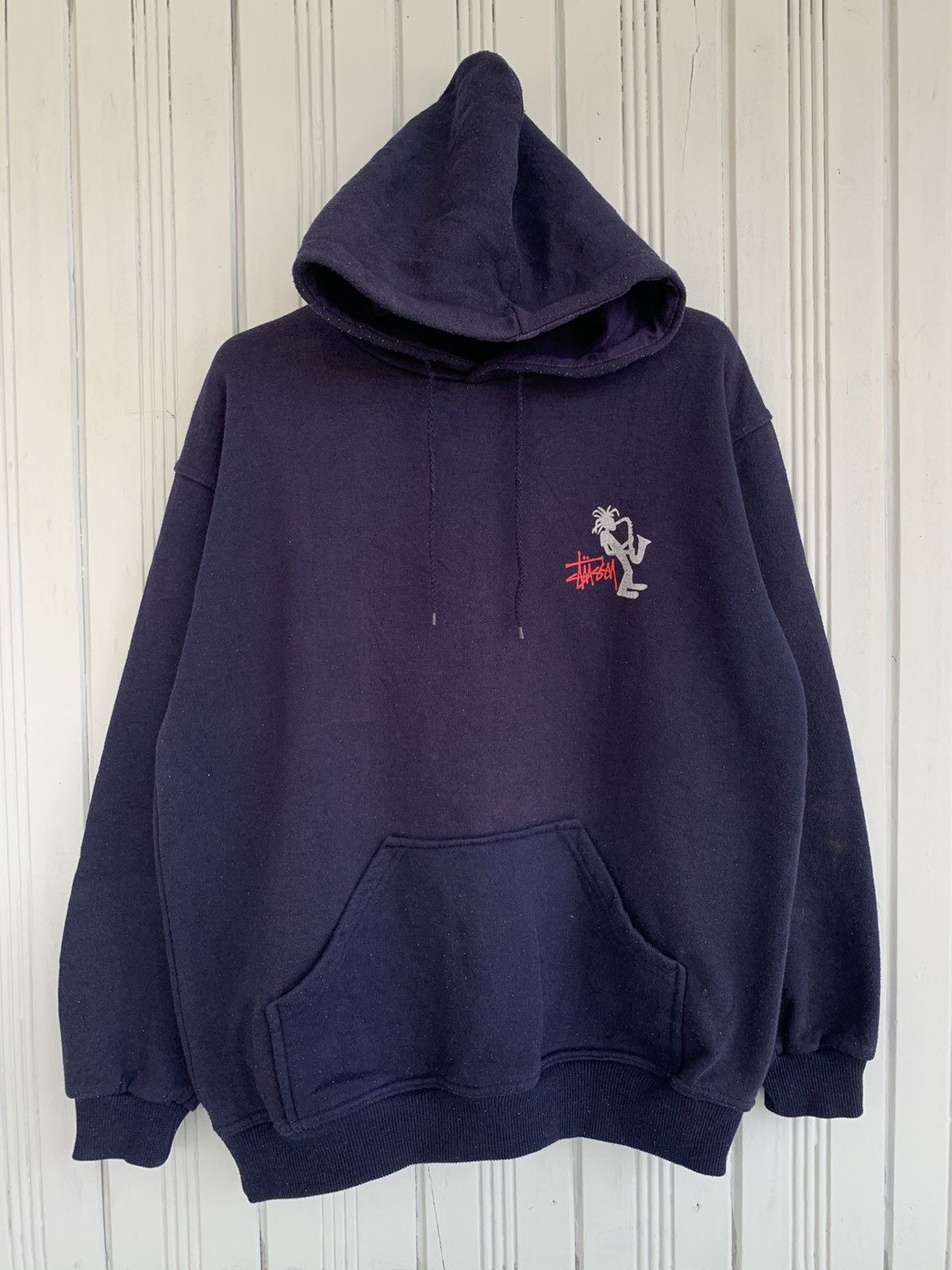 Stussy RARE Vintage Stussy Stickman Trumpet Jazzman Hoodie Size US M / EU 48-50 / 2 - 4 Thumbnail