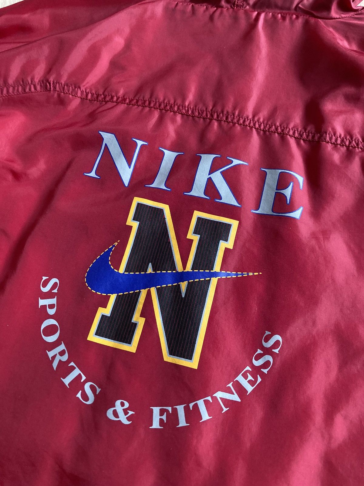 Vintage Vintage RARE Nike Big Logo Nylon Jacket 90s Size US XL / EU 56 / 4 - 10 Thumbnail