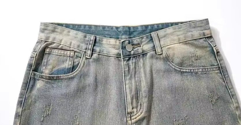 Japanese Brand × Jean Retro Washed Designer Loose Straight Leg Jeans Size US 32 / EU 48 - 10 Thumbnail