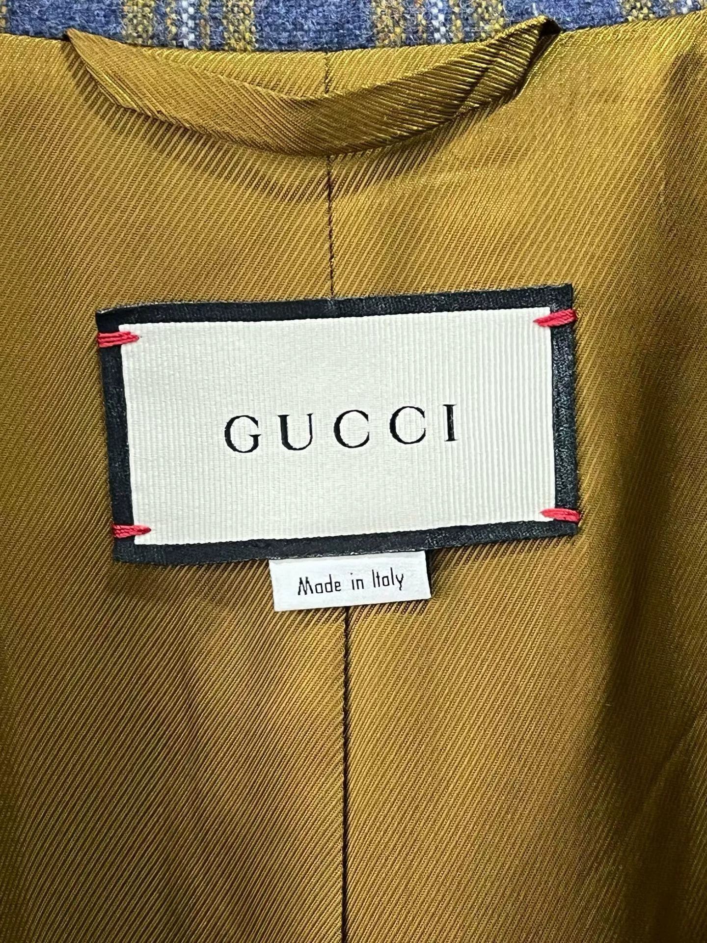 Gucci Gucci Plaid Wool Suit Jacket 48 Size 48R - 3 Thumbnail