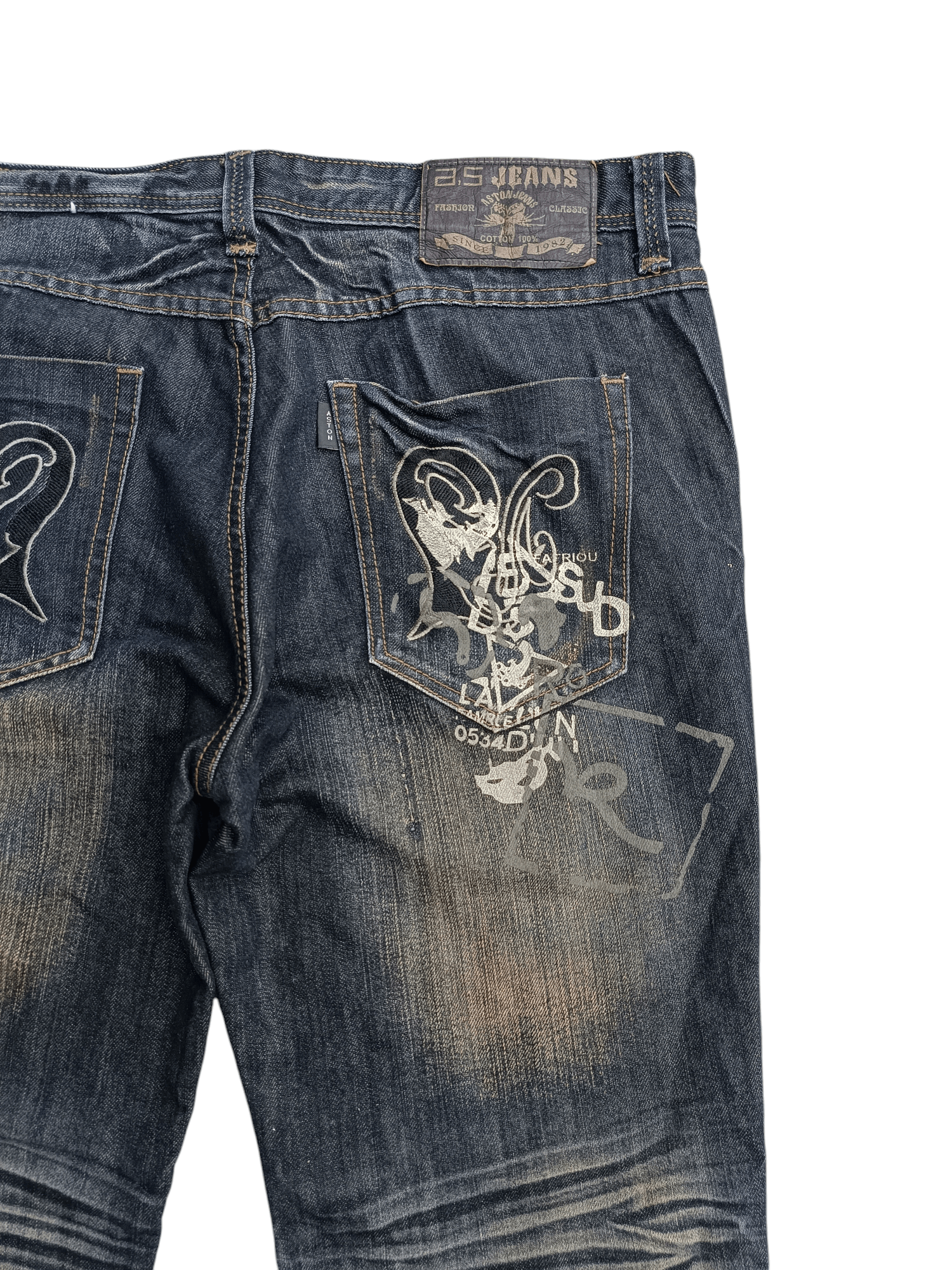 Japanese Brand RARE 🔥 A.S Aston Jeans Whiskers Print & Embroidery Denim Size US 36 / EU 52 - 18 Thumbnail