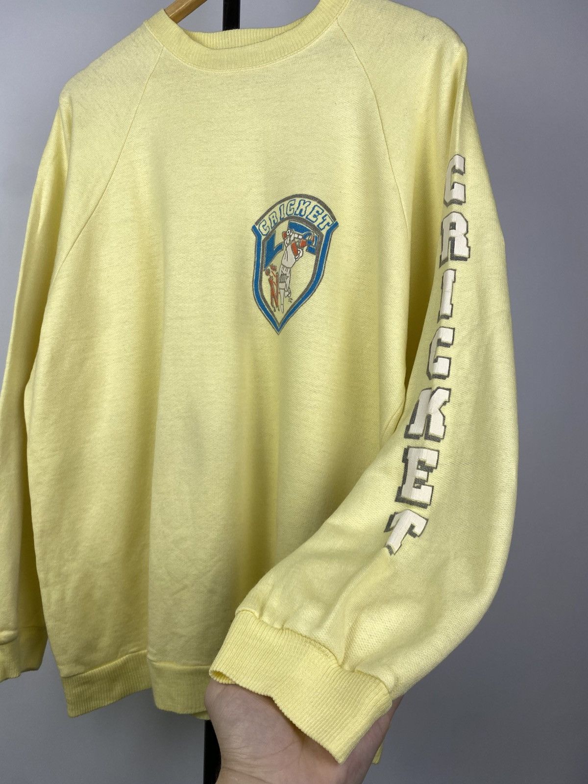 Vintage VINTAGE 90s USA ENGLAND CRICKET Sweatshirt Size US L / EU 52-54 / 3 - 3 Thumbnail