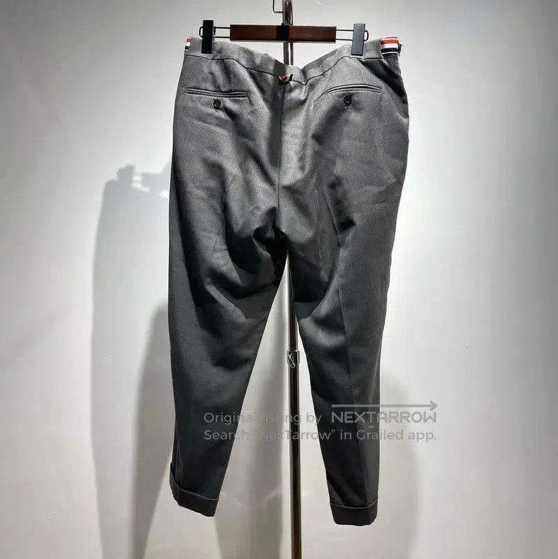 Thom Browne Thom Browne Gray Casual Pants for Men . Size US 44 / EU 60 - 2 Thumbnail