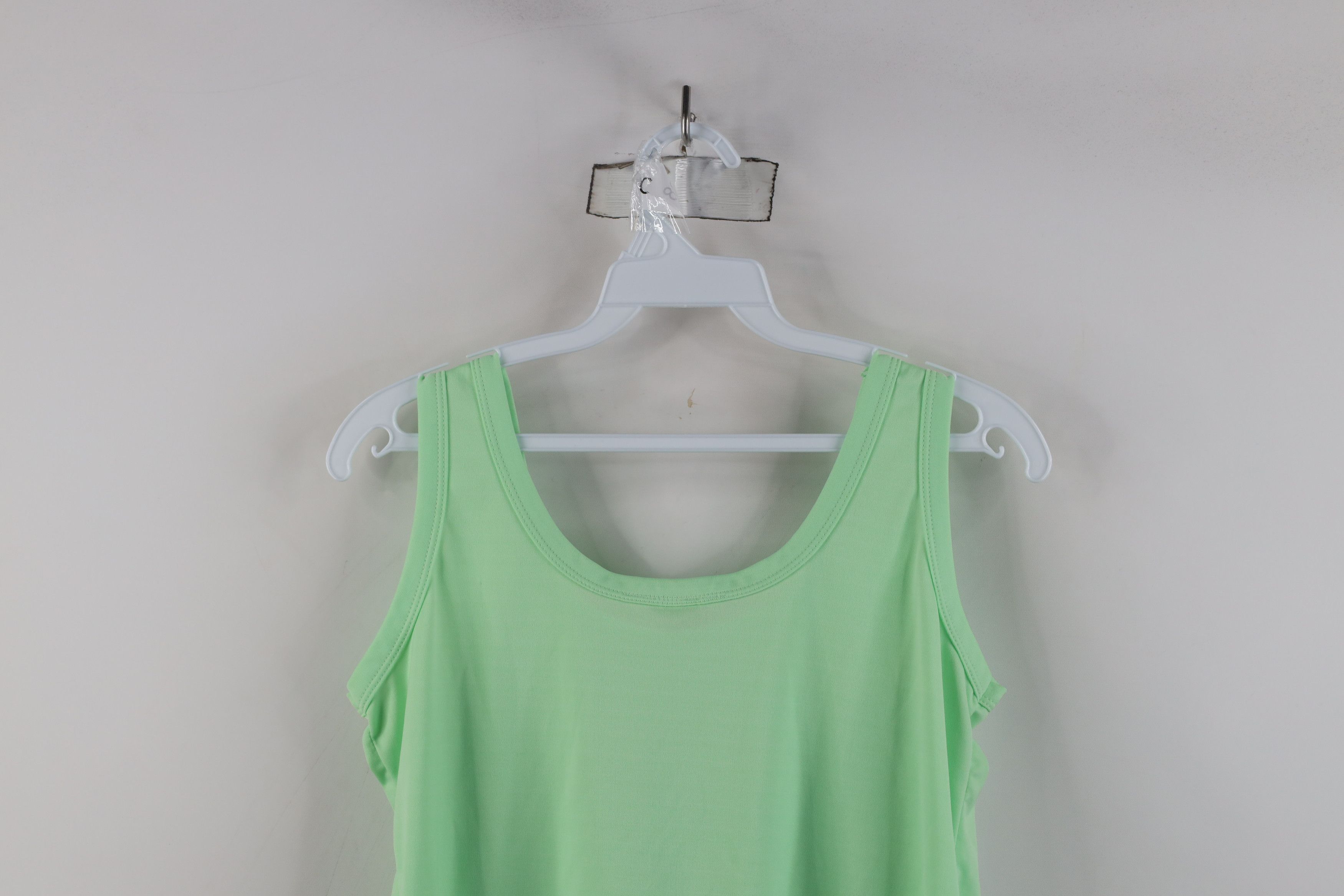 Vintage Vintage 70s Streetwear Knit Tank Top T-Shirt Light Green Size L / US 10 / IT 46 - 8 Thumbnail