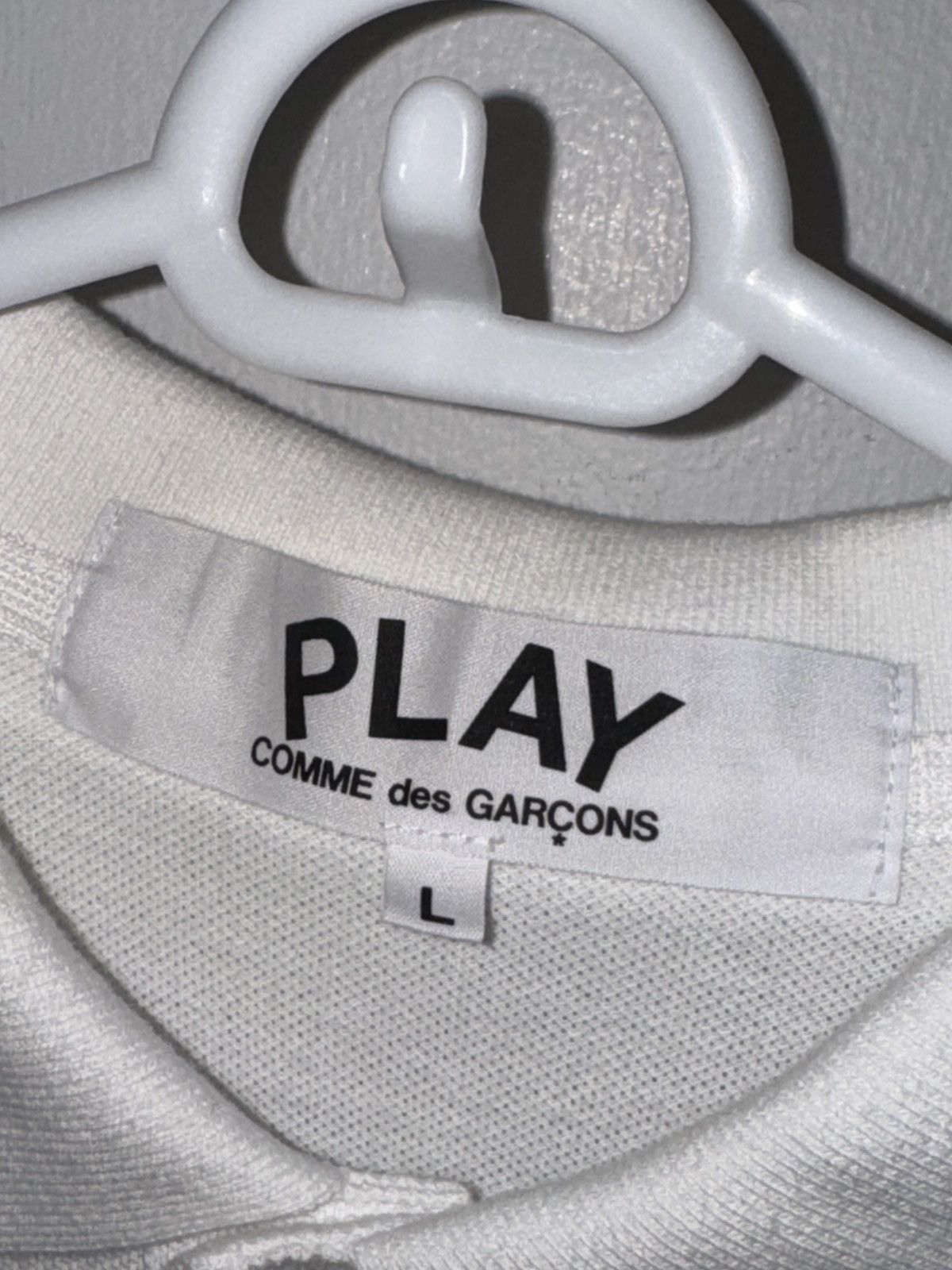 Comme des Garcons Comme Des Garcons Play Polo Size US L / EU 52-54 / 3 - 3 Thumbnail