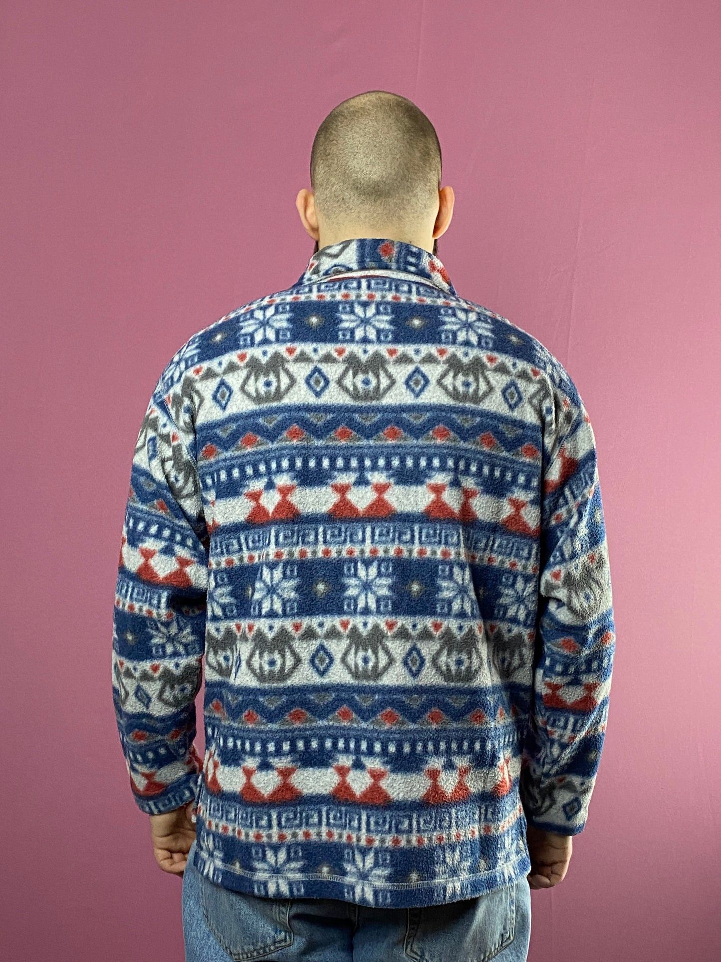 Vintage Puls Sport Vintage Men's Ornaments Quarter Zip Fleece - M Size US M / EU 48-50 / 2 - 4 Thumbnail
