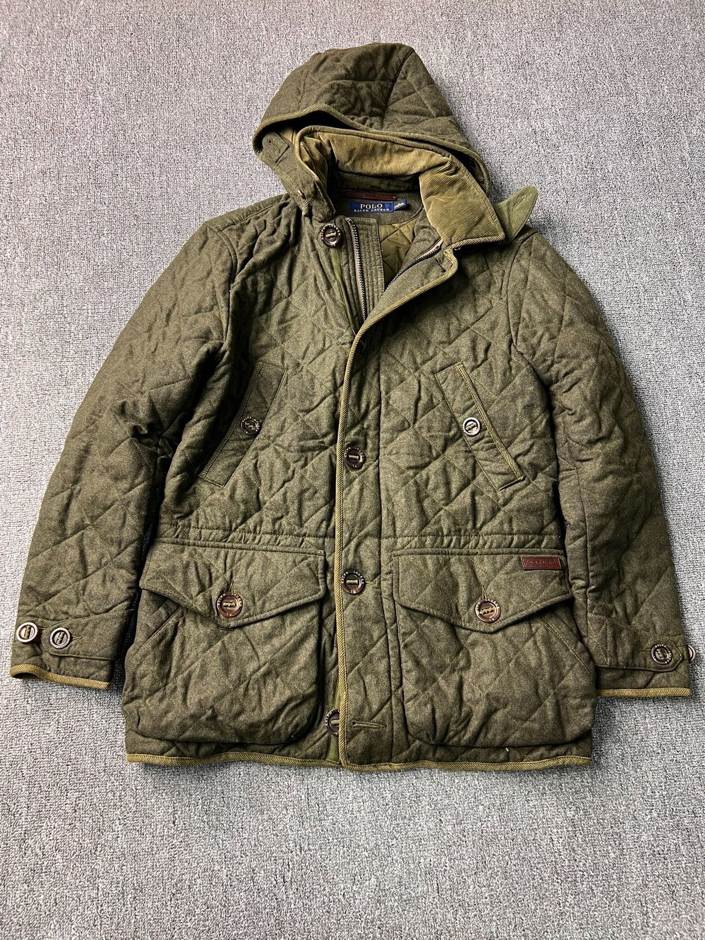 Polo Ralph Lauren Ralph Lauren Men's Quilted Wool Jacket Size US S / EU 44-46 / 1 - 1 Thumbnail