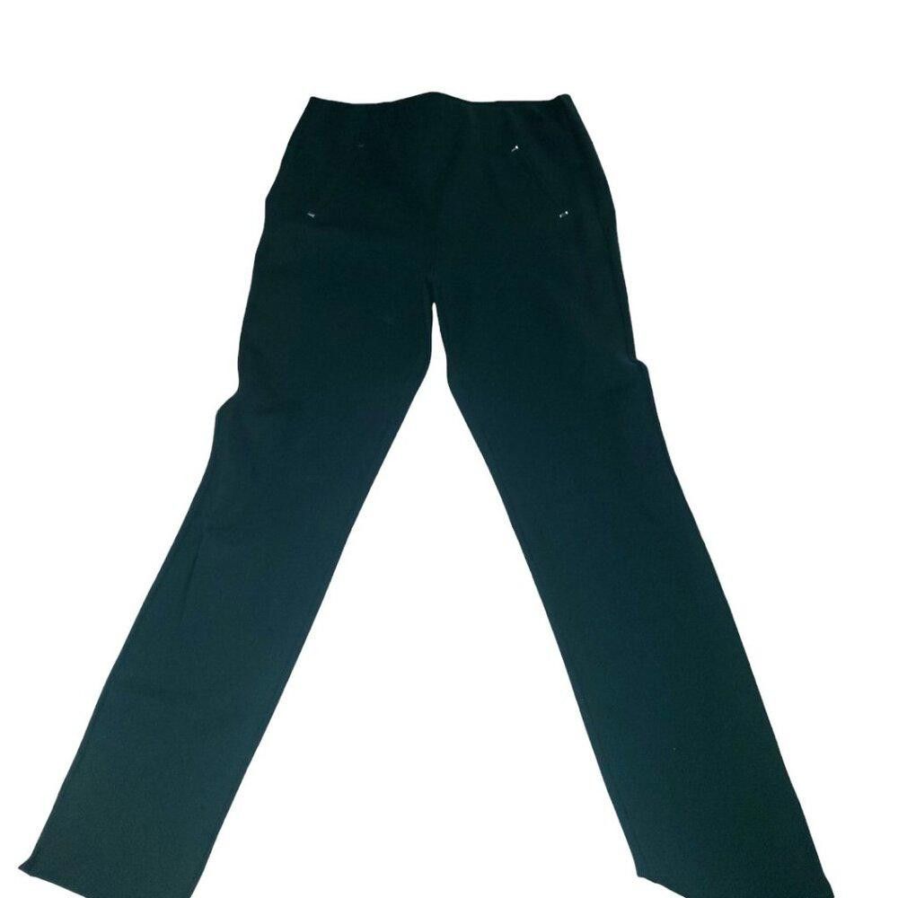 Chicos CT1787 Chico's Juliet Ponte Trim Detail Ankle Pant Green S Size 28" / US 6 / IT 42 - 2 Thumbnail