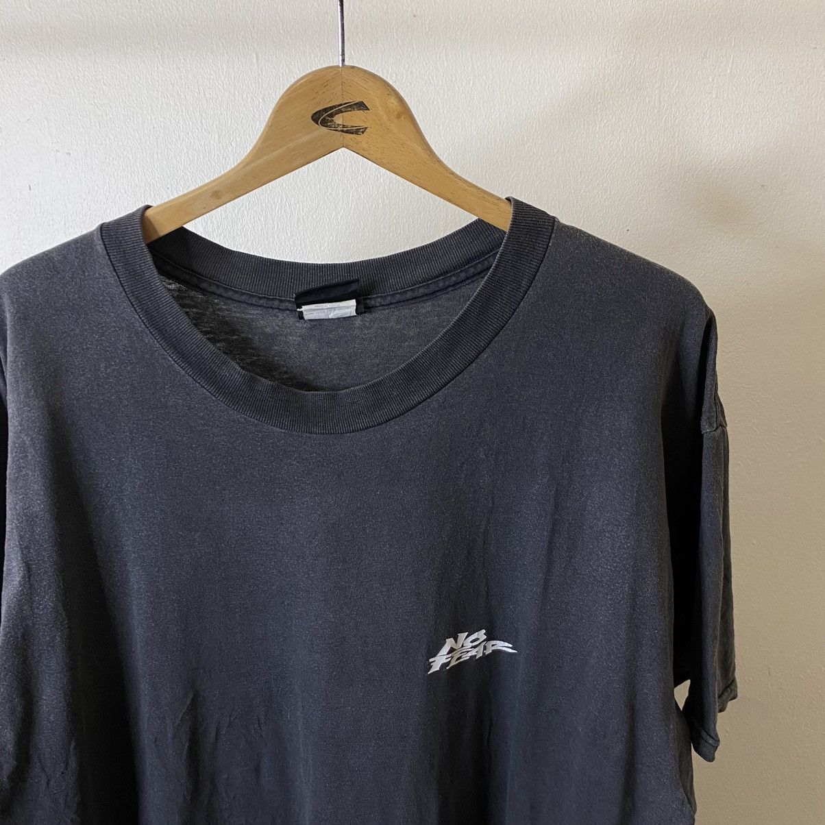 No Fear Vintage 1990s No Fear Skateboard Faded Black Skater T Shirt Size US XL / EU 56 / 4 - 7 Thumbnail