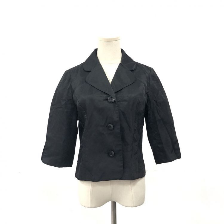 Balenciaga Balenciaga Black Linen Blend Jacket Size 40 Size M / US 6-8 / IT 42-44 - 1 Thumbnail