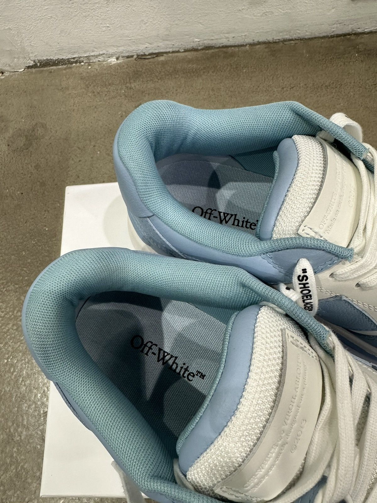 Off-White Off White Out Of Office Light Blue White Sneaker Size US 10 / EU 43 - 5 Thumbnail