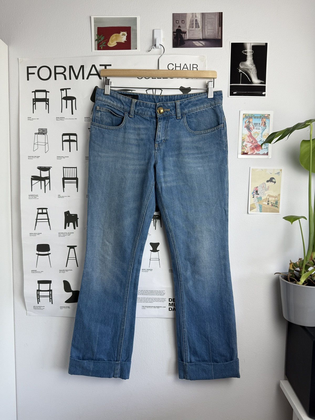 デニム・ジーパン Gucci Cotton Jeans With Gucci Rosso Ancora Naplak Tag Gucci Cotton jeans with Gucci Rosso Ancora naplak tag 27