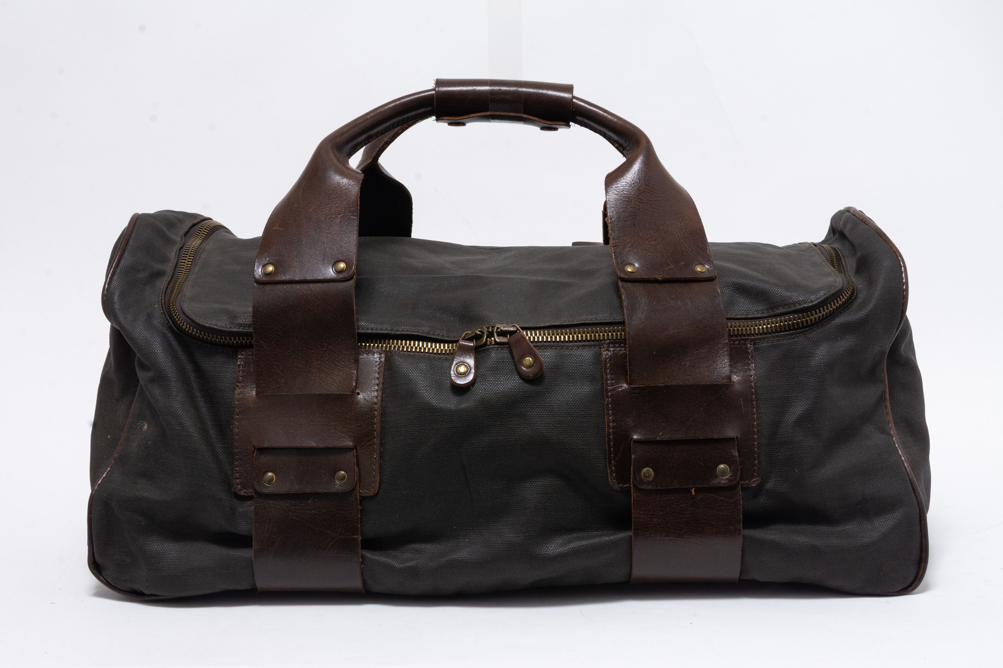 Maison Margiela maison martin margiela camel leather travel bag