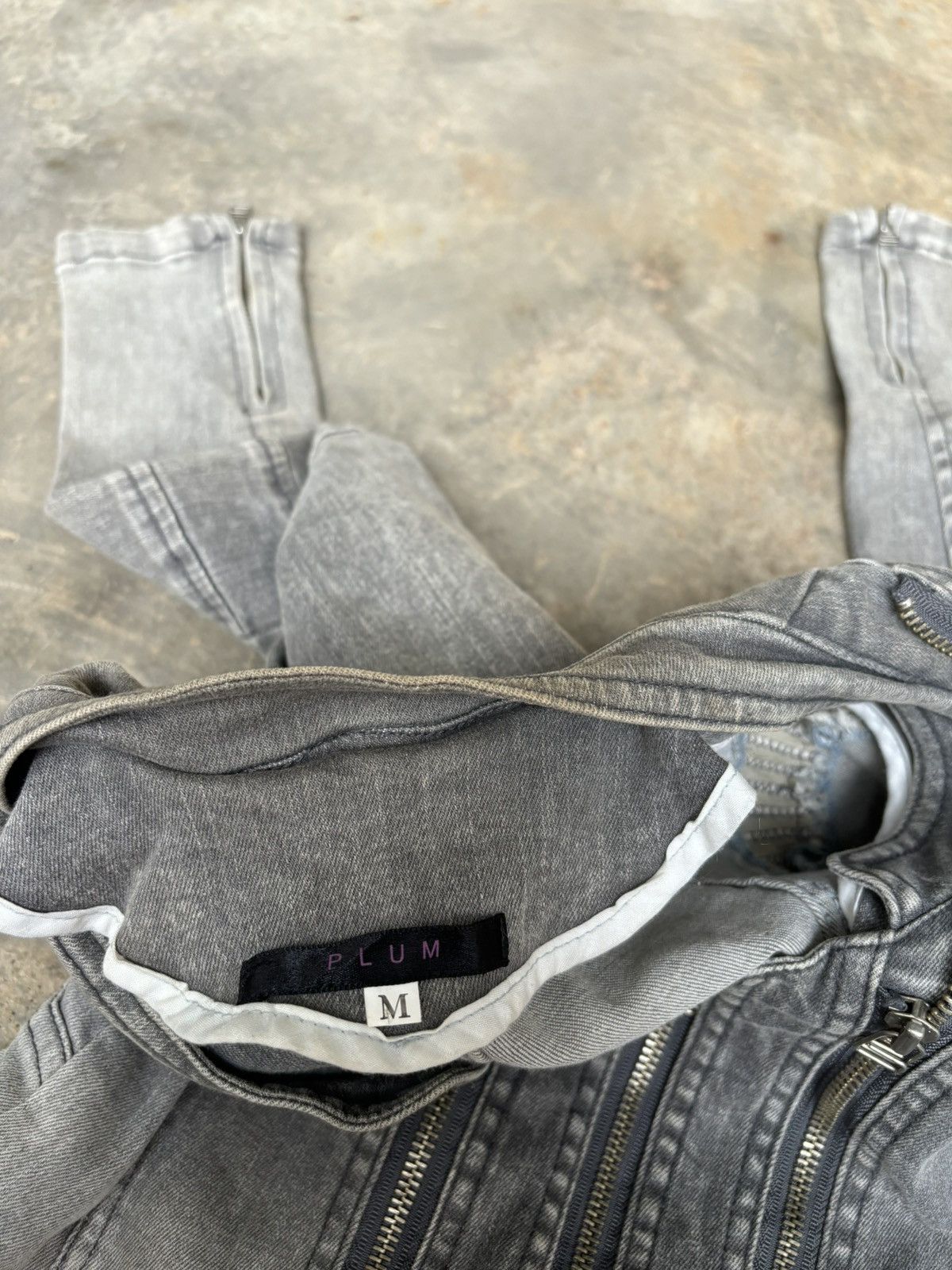If Six Was Nine Y2k Plus Multi Zipper Ifsixwasnine Punk Style Denim Jacket Size M / US 6-8 / IT 42-44 - 10 Thumbnail