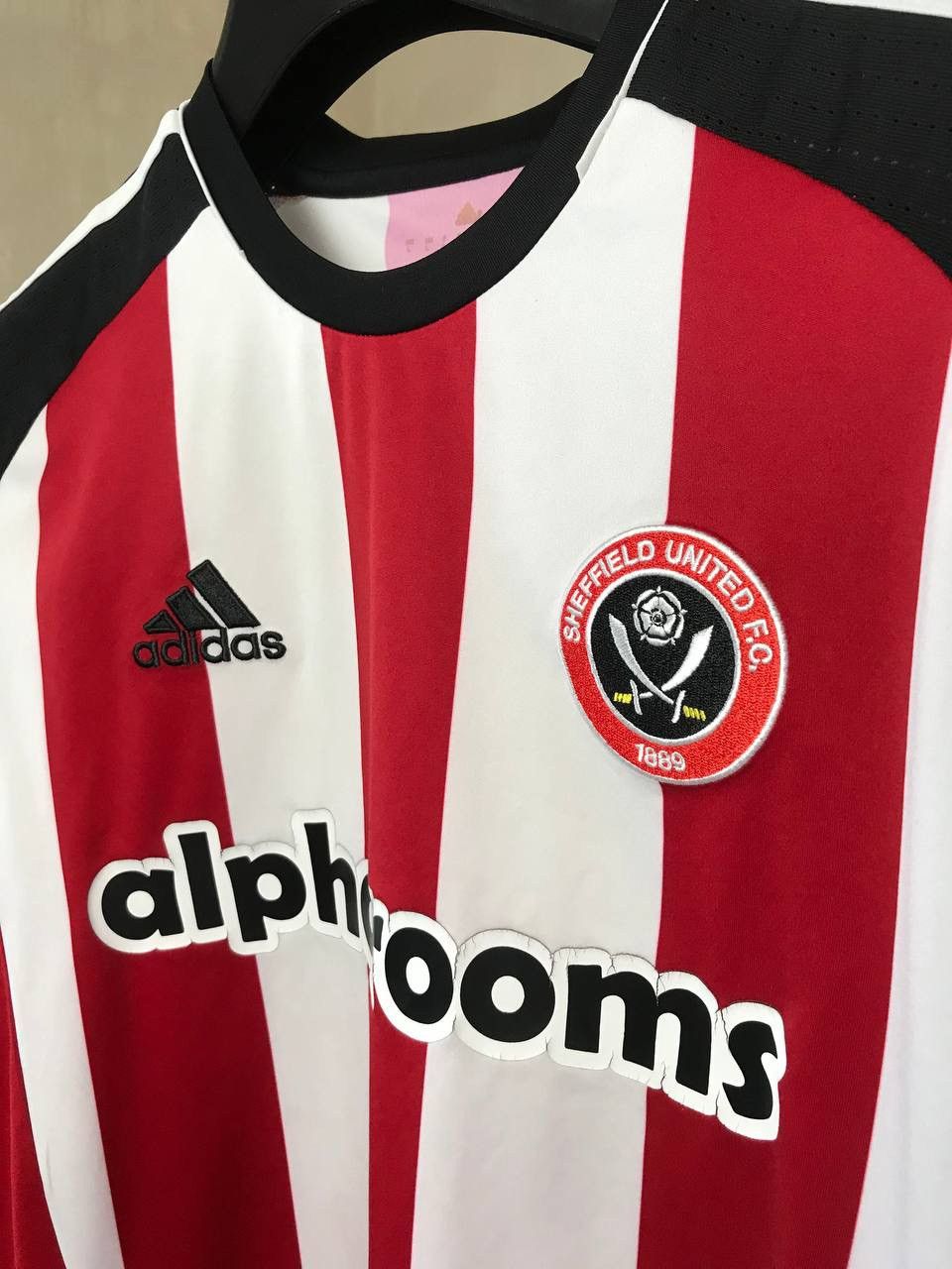 Adidas 🔥 Adidas Sheffield United FC 2016 Jersey T Shirt Soccer Size US L / EU 52-54 / 3 - 6 Thumbnail
