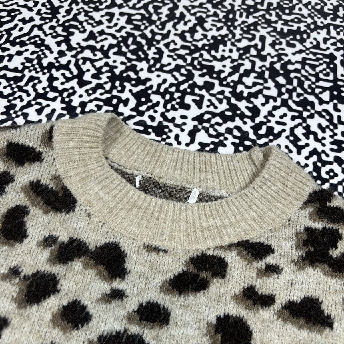 Japanese Brand Vintage Y2K Japanese Leopard Style Boxy Sweater 90s Size M / US 6-8 / IT 42-44 - 11 Thumbnail